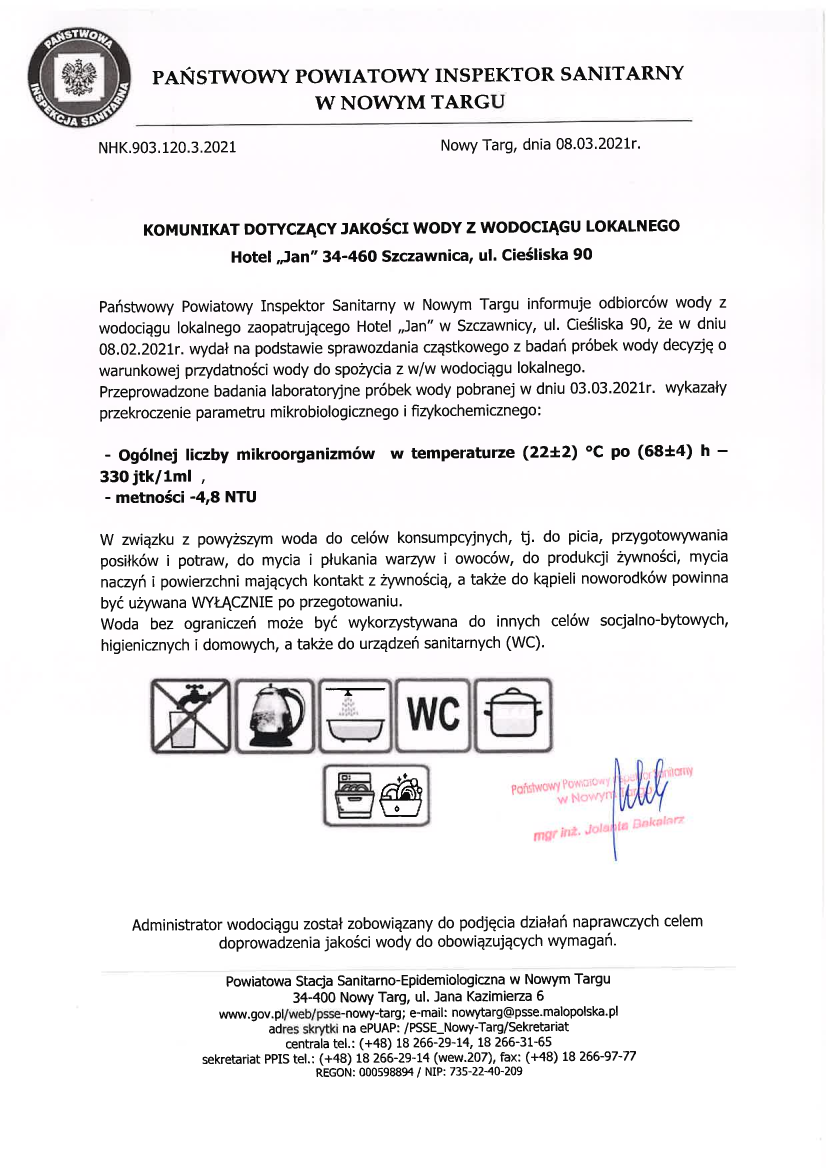 komunikat woda 08.03.2021 r.