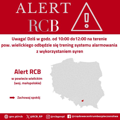 Alert RCB z dnia 14 marca 2026 r. dot. syren