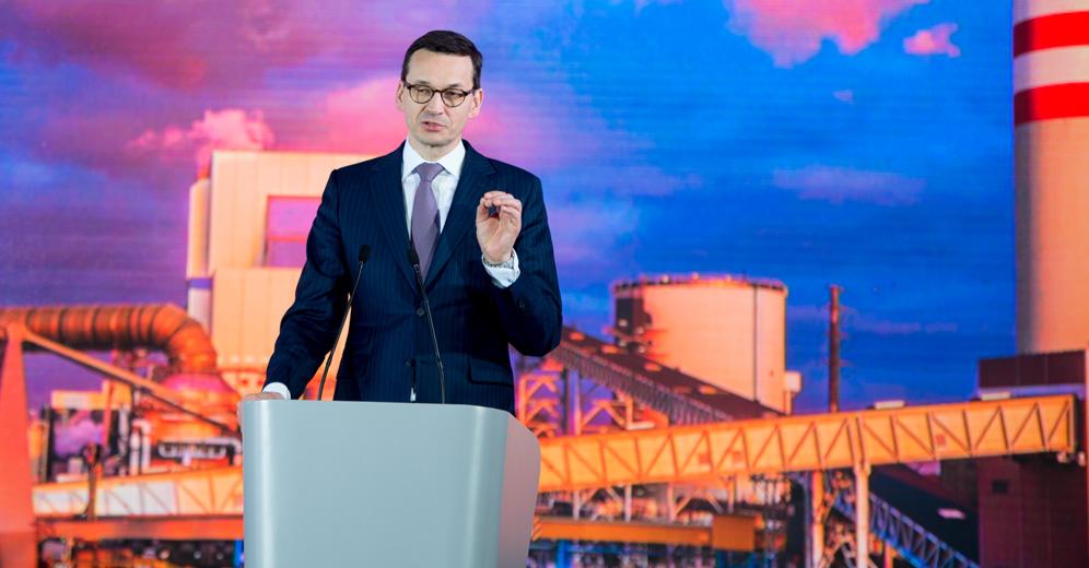 Wystąpienie premiera Mateusza Morawieckiego w Elektrowni Kozienice.