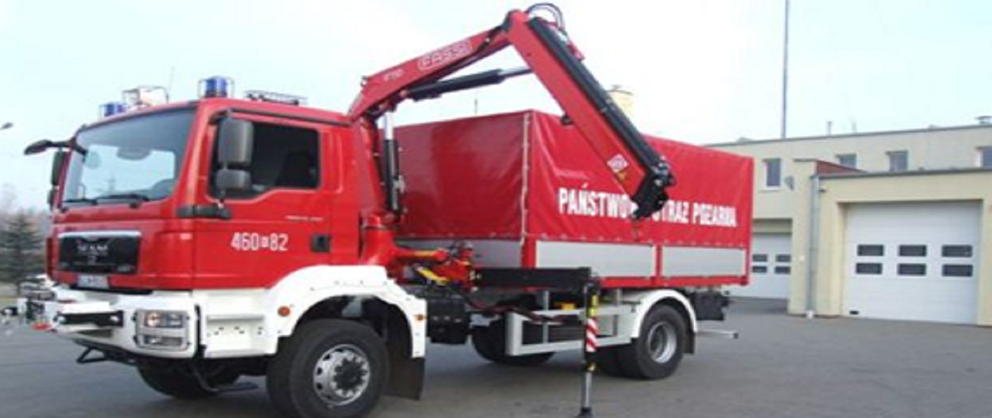 Zdjęcie przedstawia samochód kwatermistrzowski ciężki z HDS na podwoziu MAN