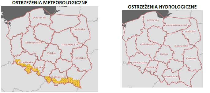 Mapa ostrzeżeń