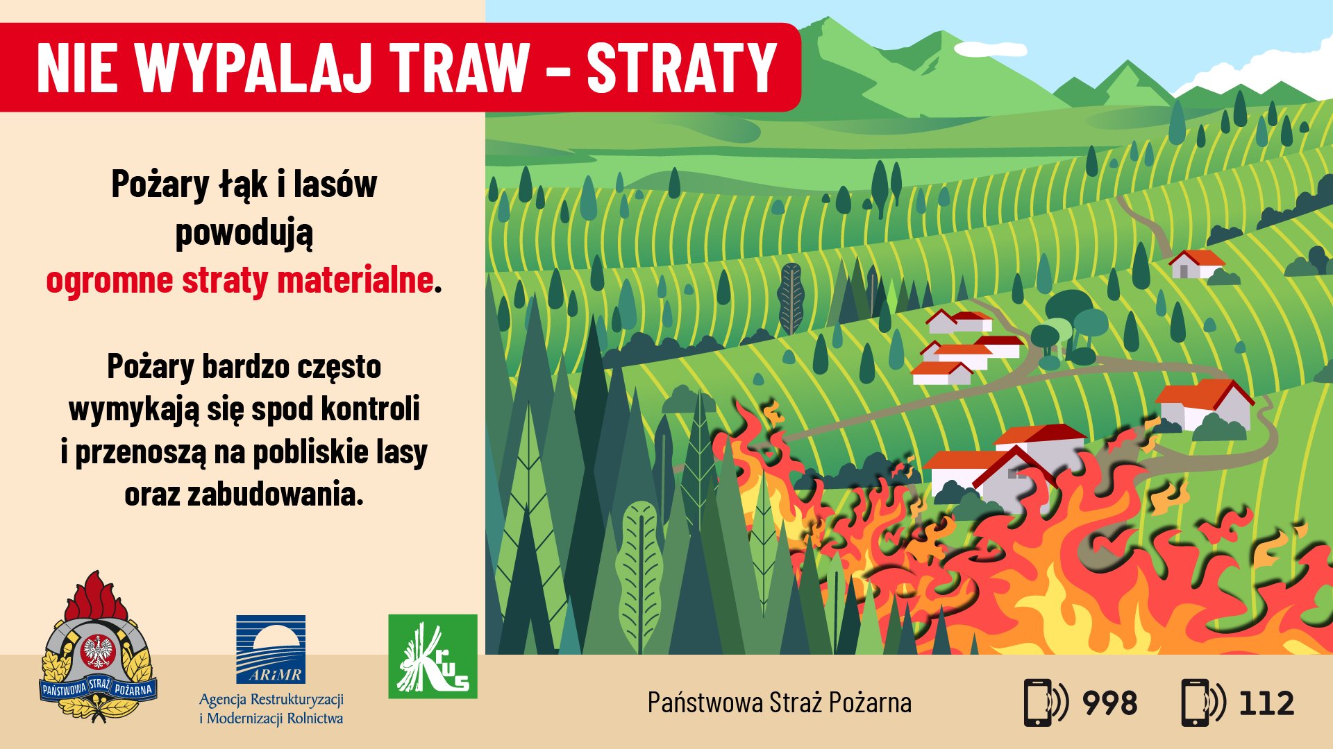 Ulotka - Nie wypalaj - Straty