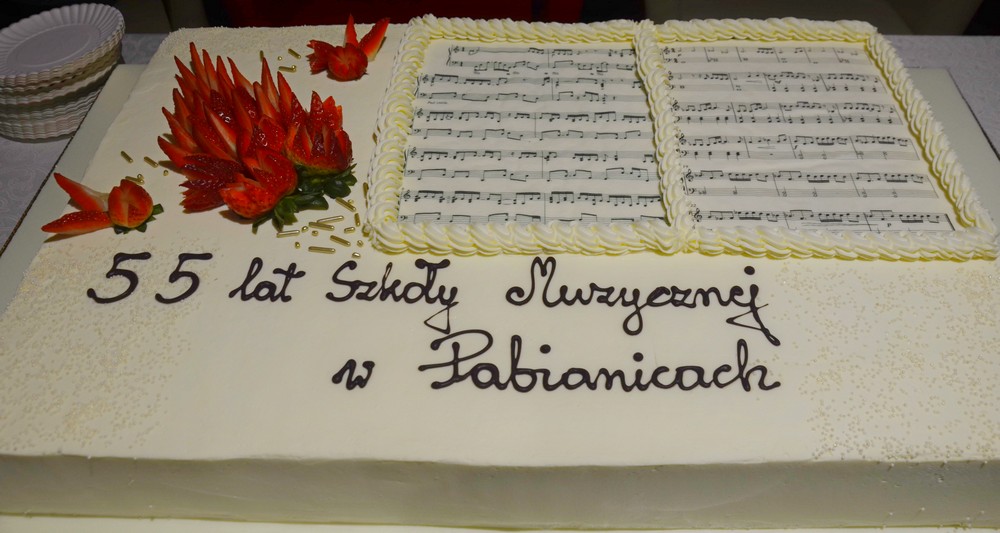 Tort jubileuszowy 55 lecia 