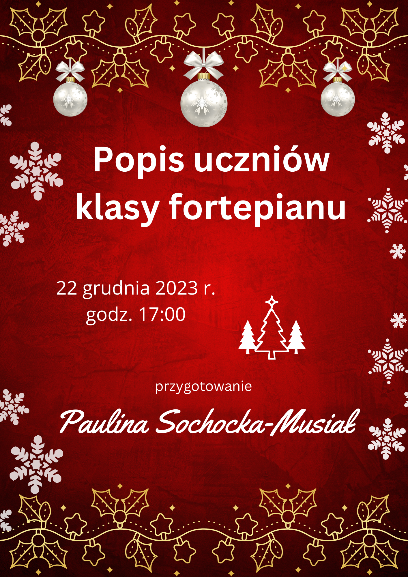 popis uczniów klasy fortepianu 
