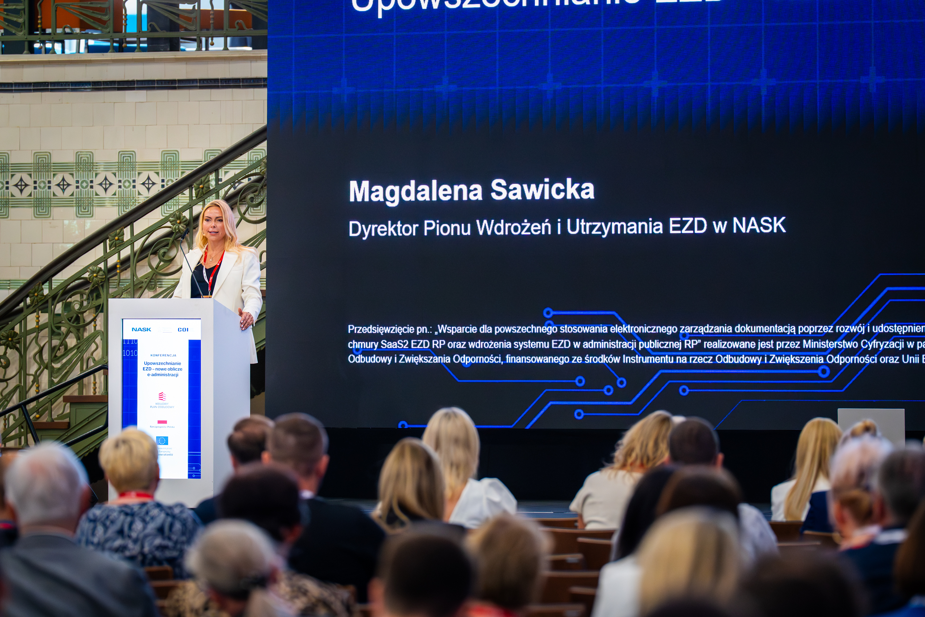 Magdalena Sawicka, dyrektor Pionu Wdrożeń i Utrzymania EZD w NASK.