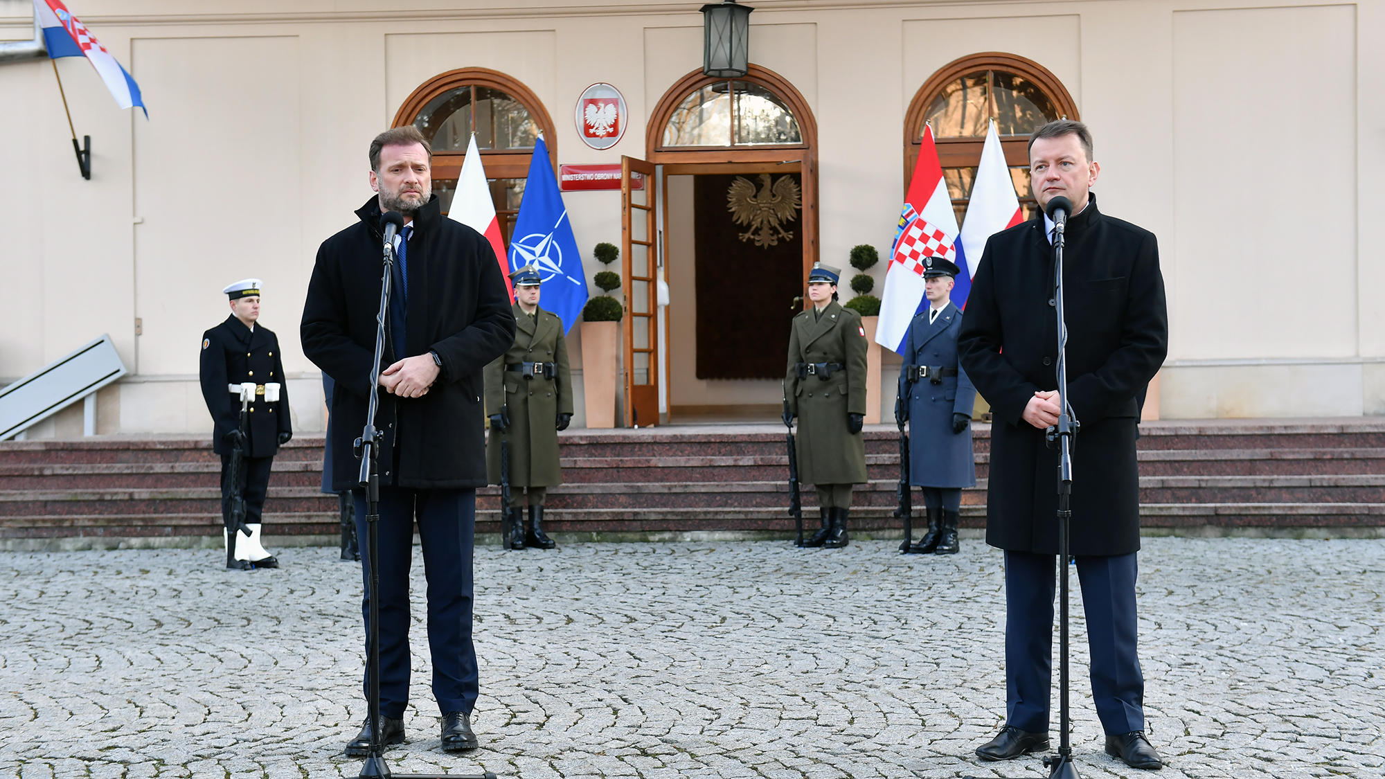Spotkanie ministra Mariusza Błaszczaka z Mario Banožićiem ministrem obrony Chorwacji.