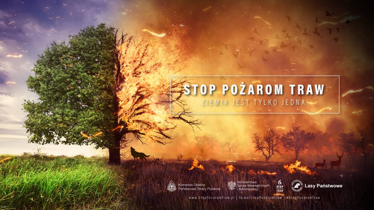 slajd Stop Pożarom Traw