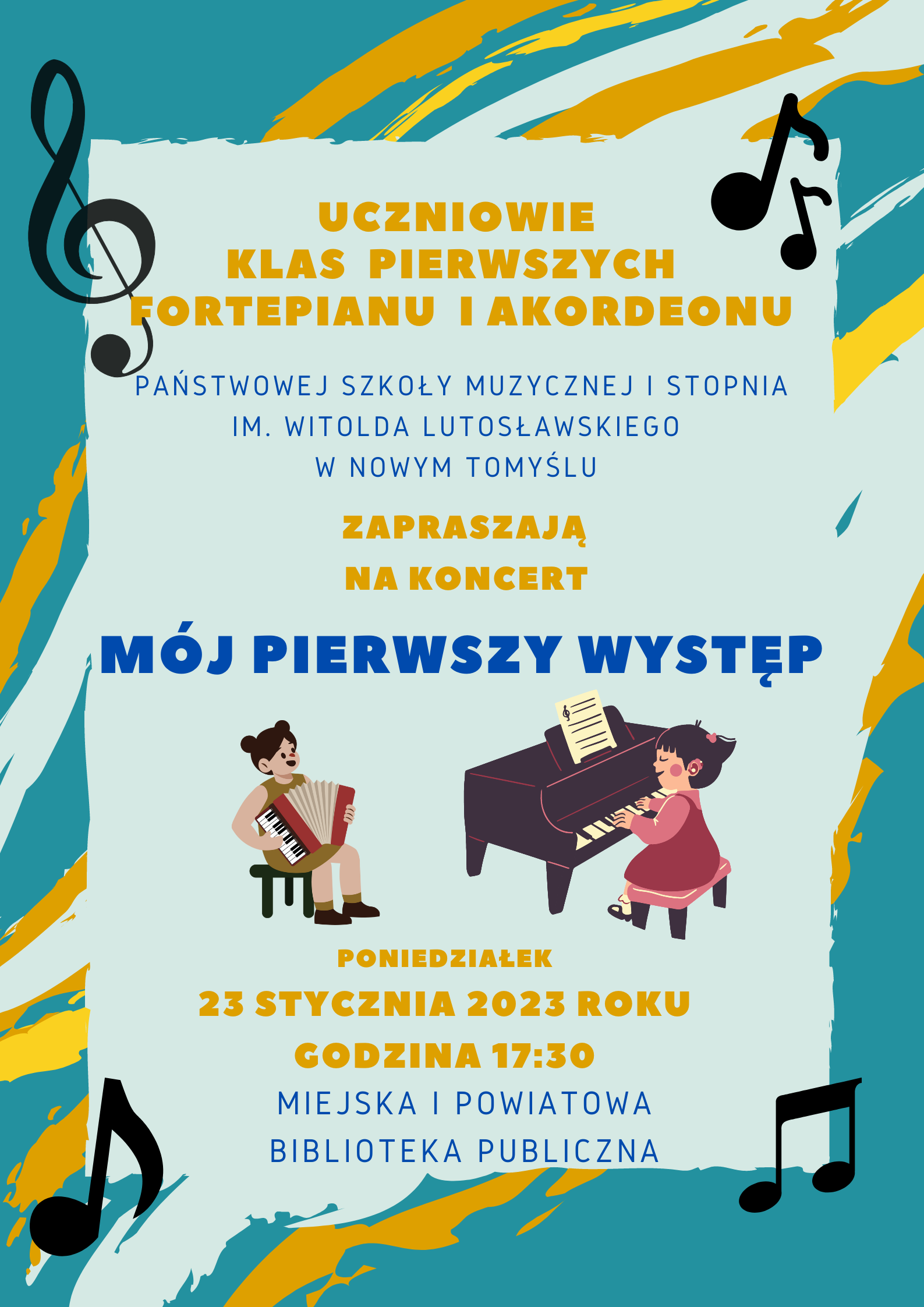 Plakat Mój Pierwszy Występ