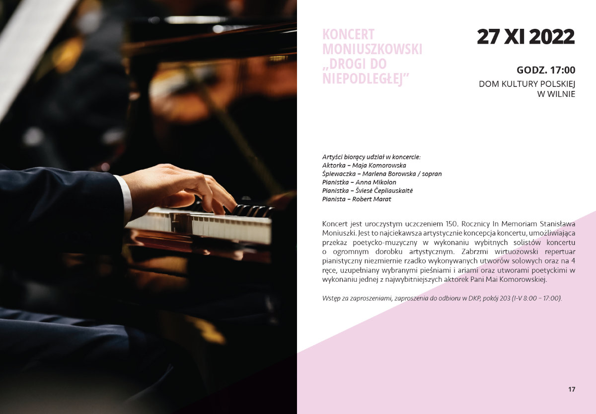 Koncert Moniuszkowski. Drogi do Niepodległej