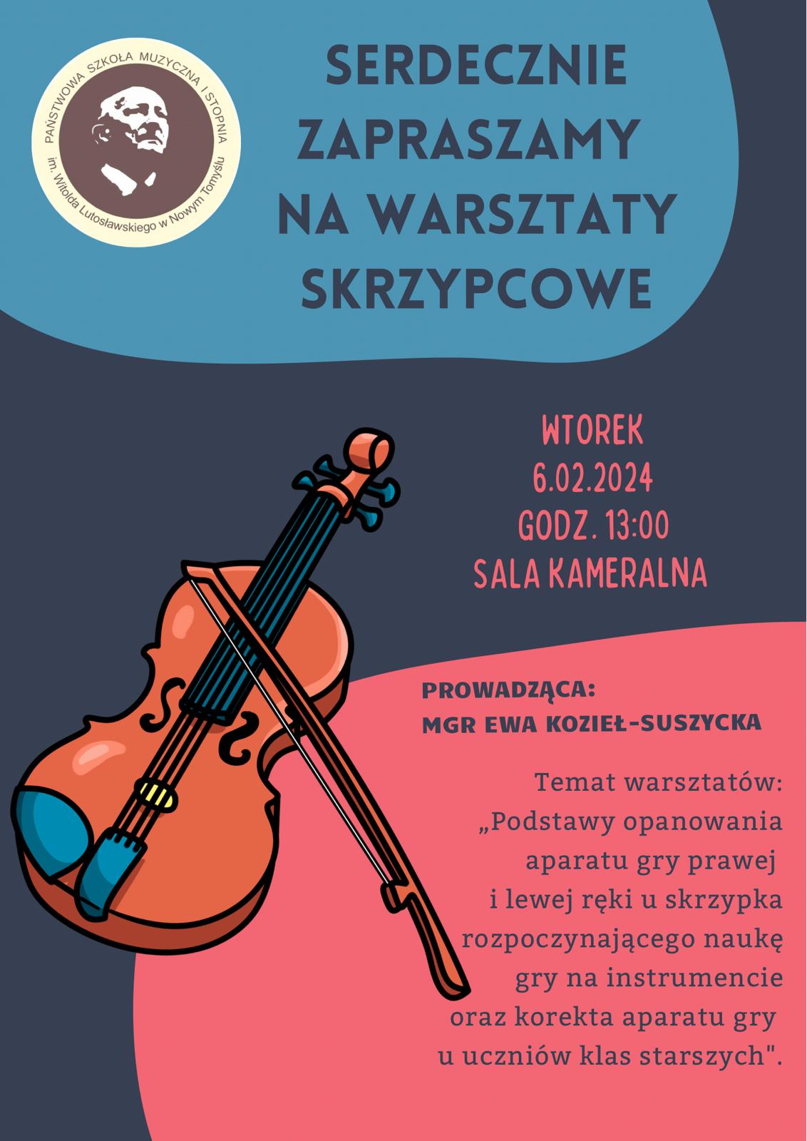 Plakat - Warsztaty skrzypcowe