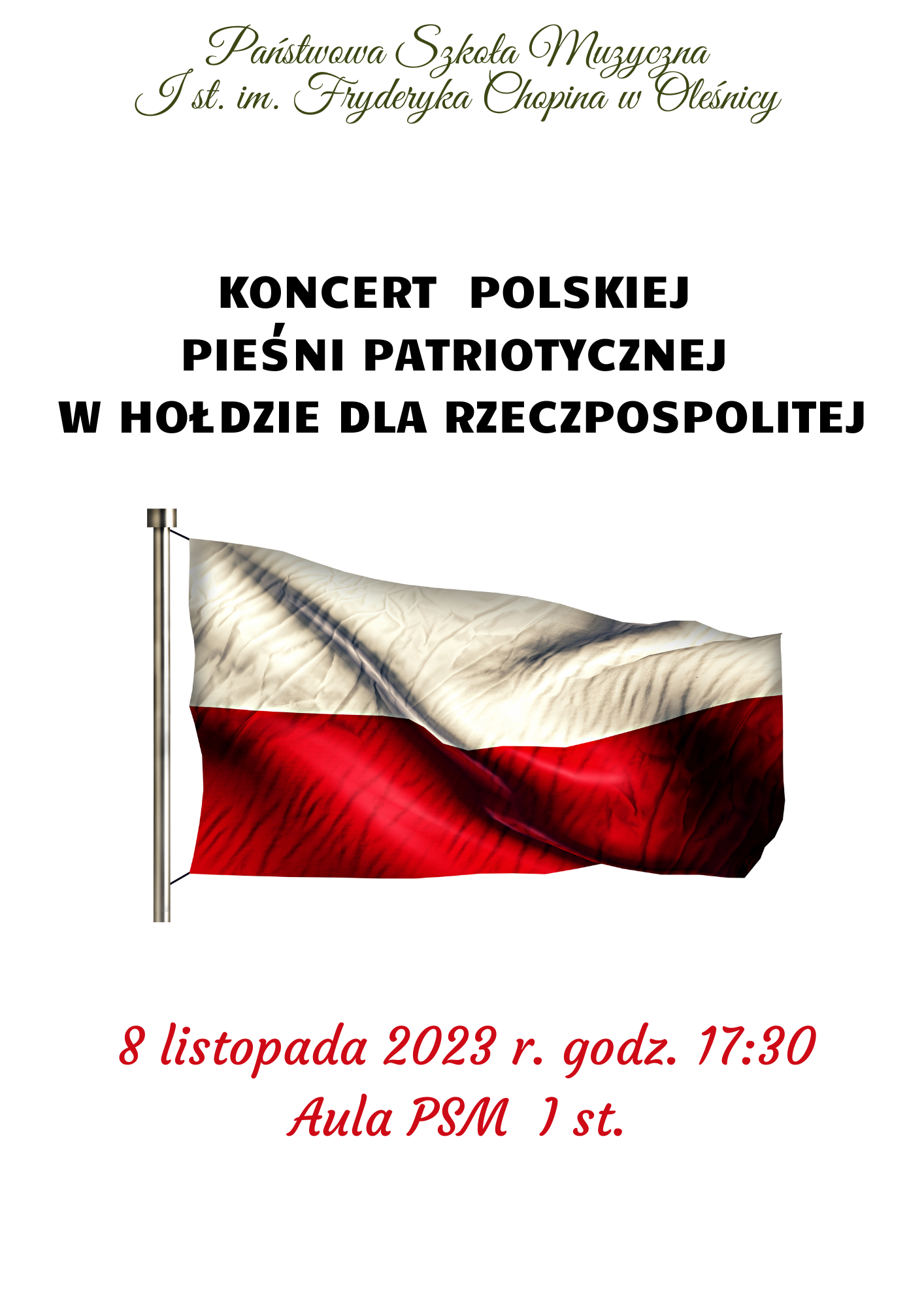 Koncert polskiej pieśni patriotycznej
