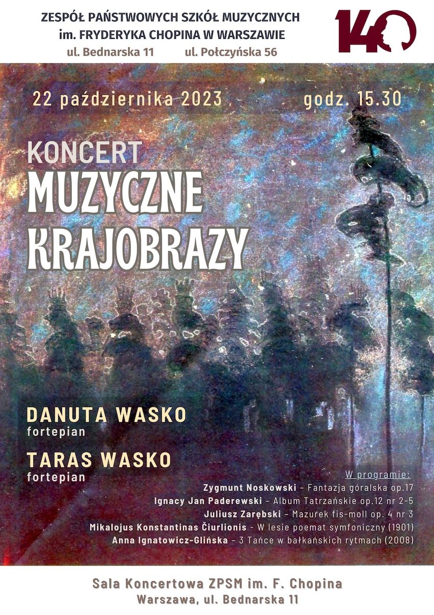 Afisz - Koncert "Muzyczne krajobrazy"