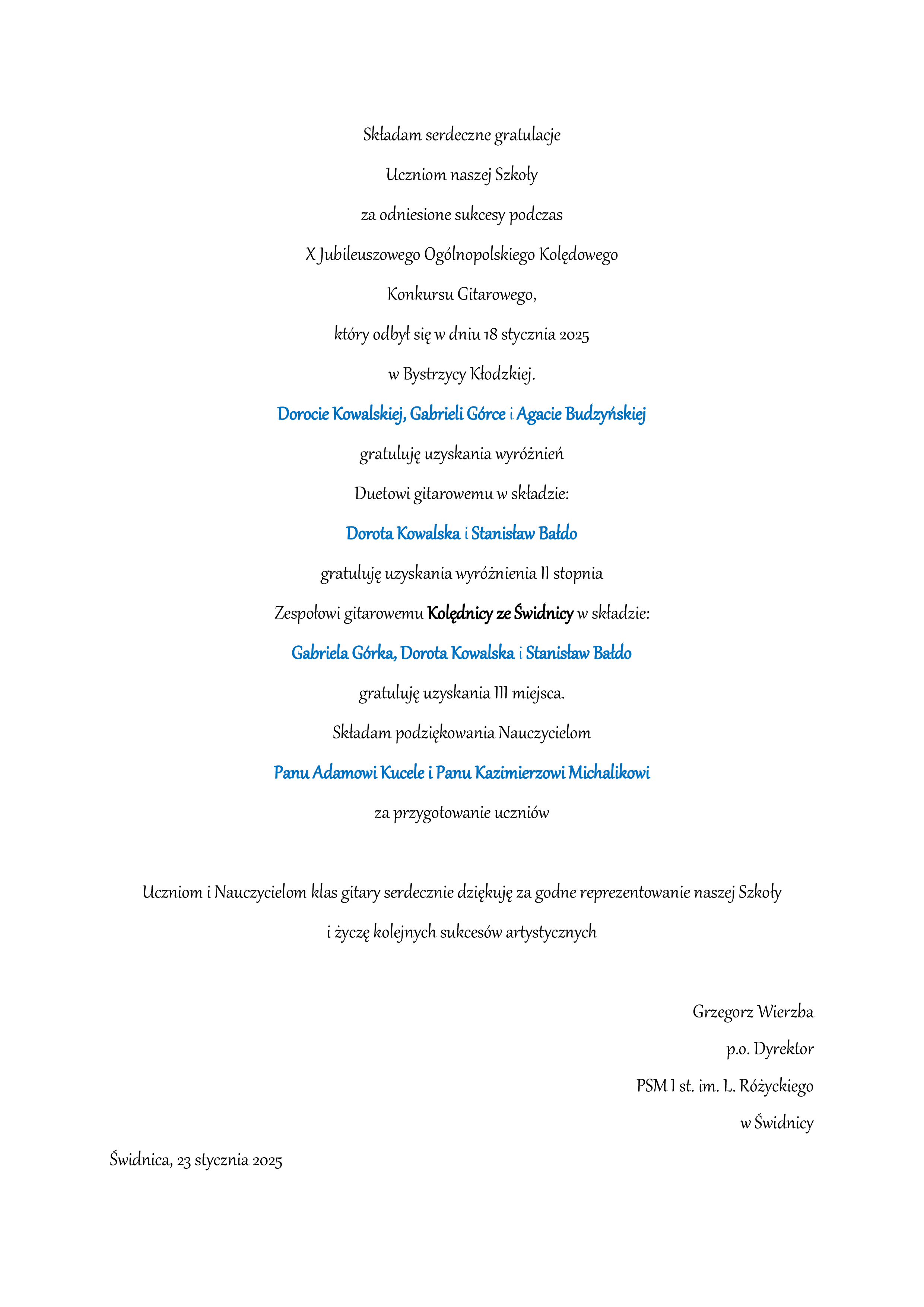 Podziękowania na białym tle czarna ozdobna czcionka.