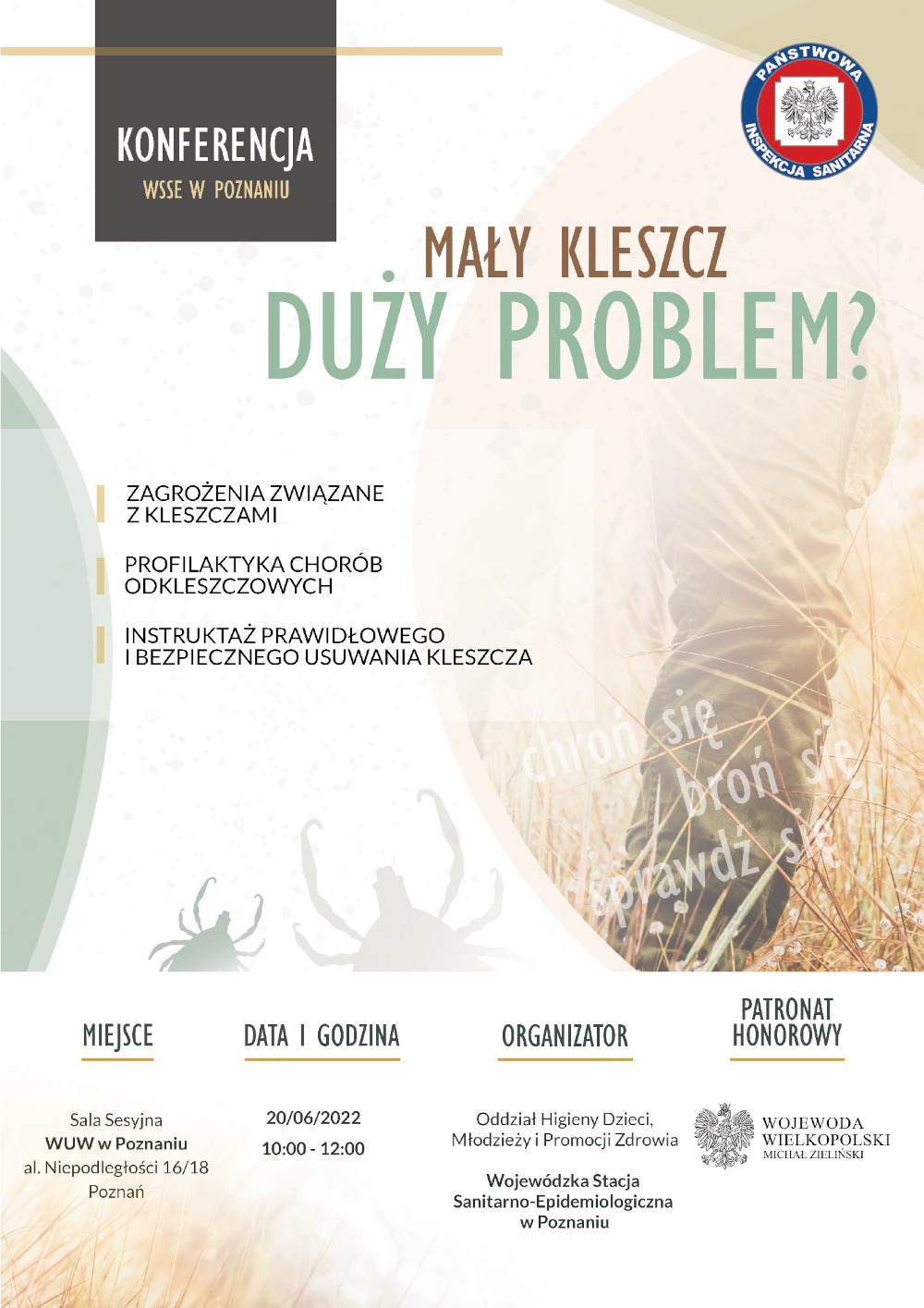 Konferencja mały kleszcz duży problem.