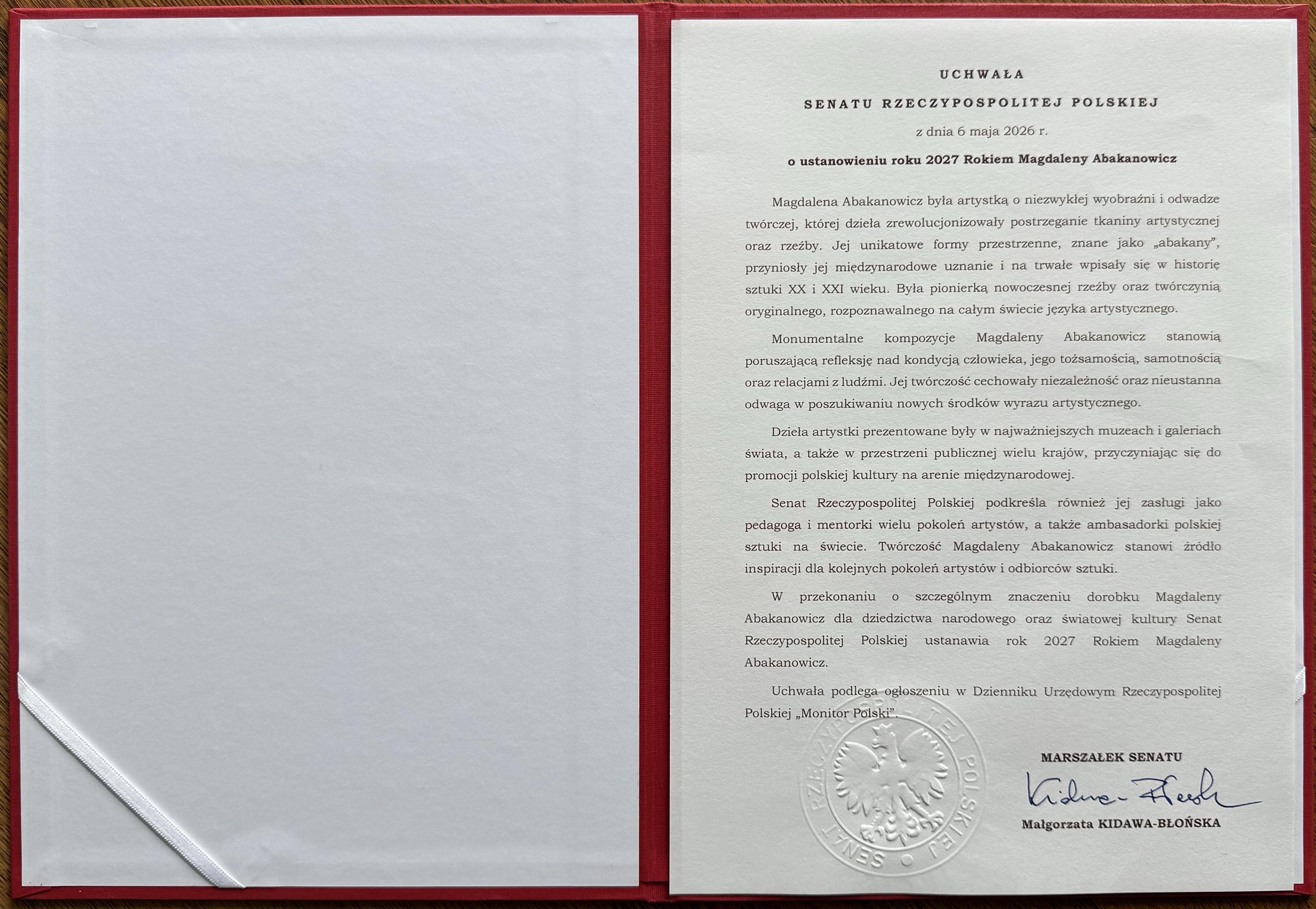 Uchwała Senatu RP