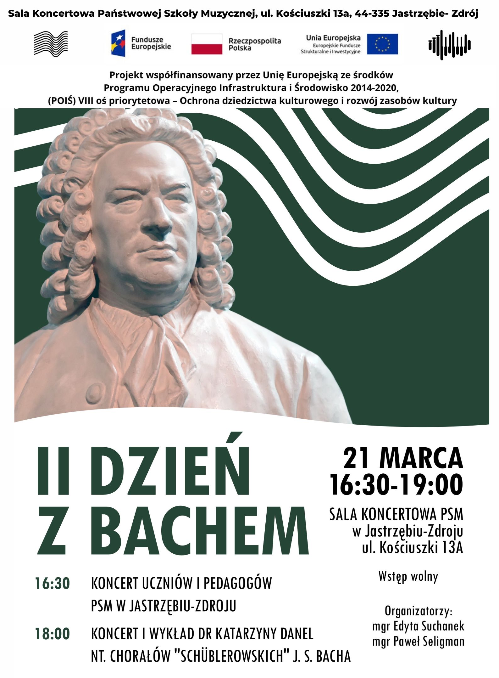 Plakat na koncert II Dzień z Bachem
