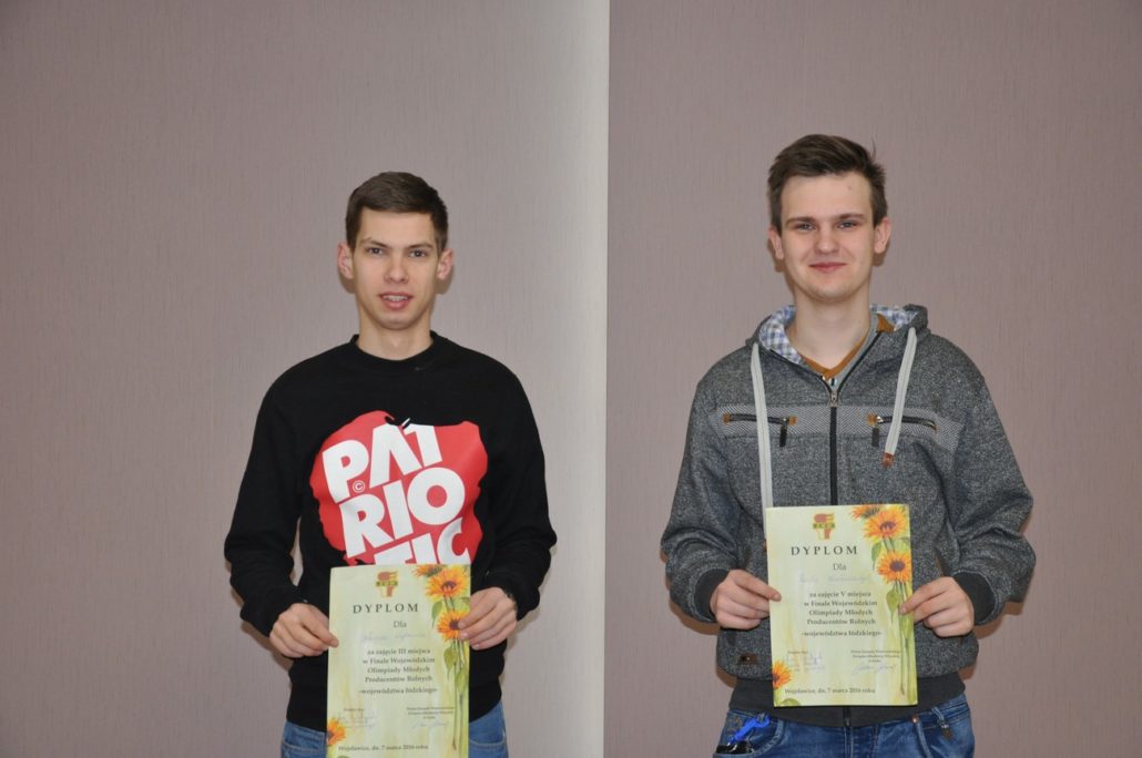 KAROL WYBRANIEC I PAWEŁ KOZŁOWSKI W FINALE KRAJOWYM OLIMPIADY MŁODYCH PRODUCENTÓW ROLNYCH