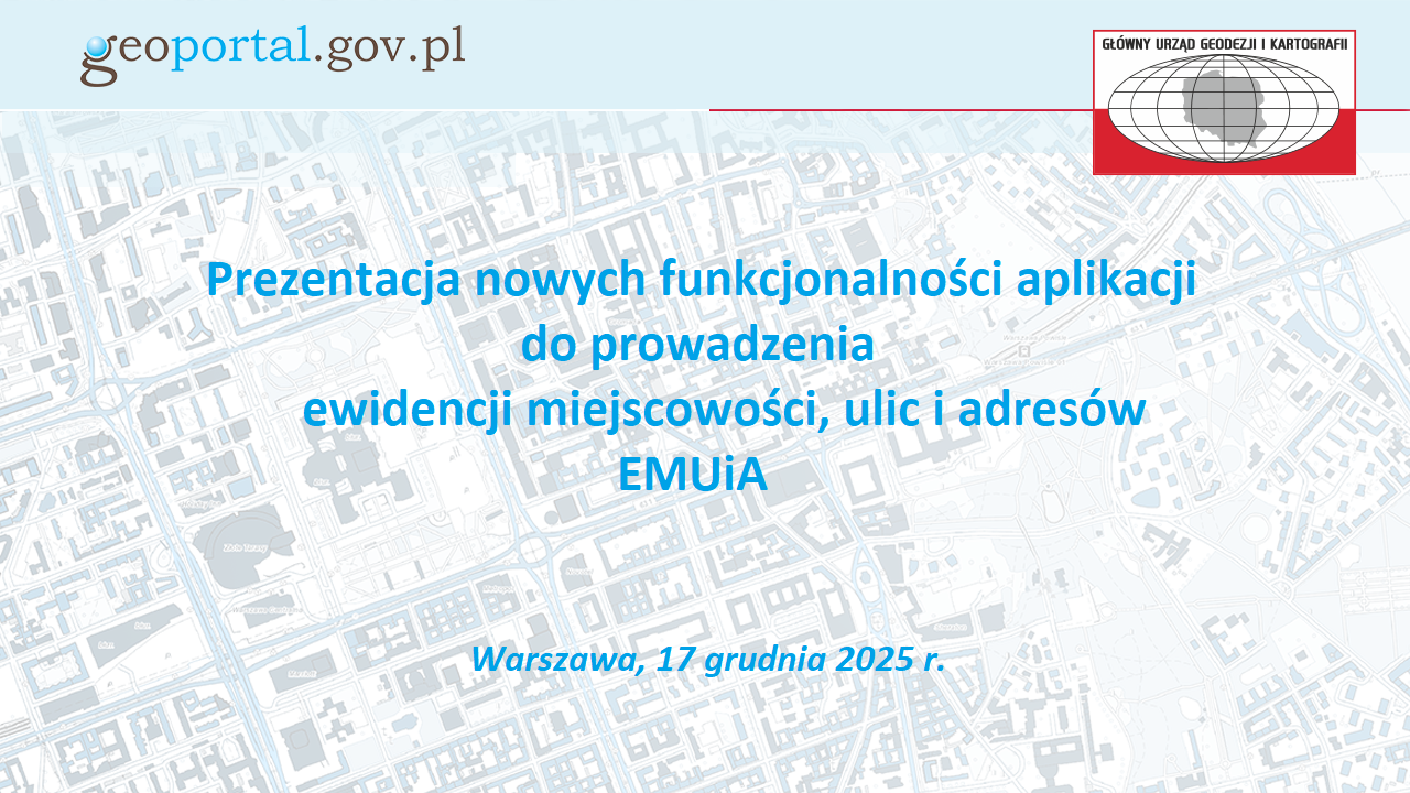 Rysunek przedstawia baner dotyczący szkolenia z prezentacji nowych funkcjonalności Aplikacji EMUiA