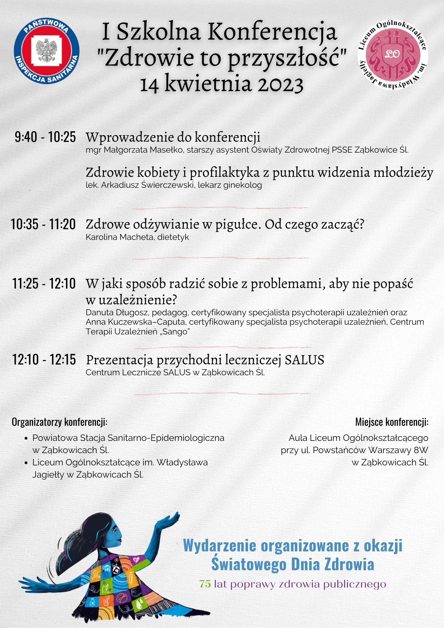 Plakat I Szkolnej Konferencji "Zdrowie to przyszłość"