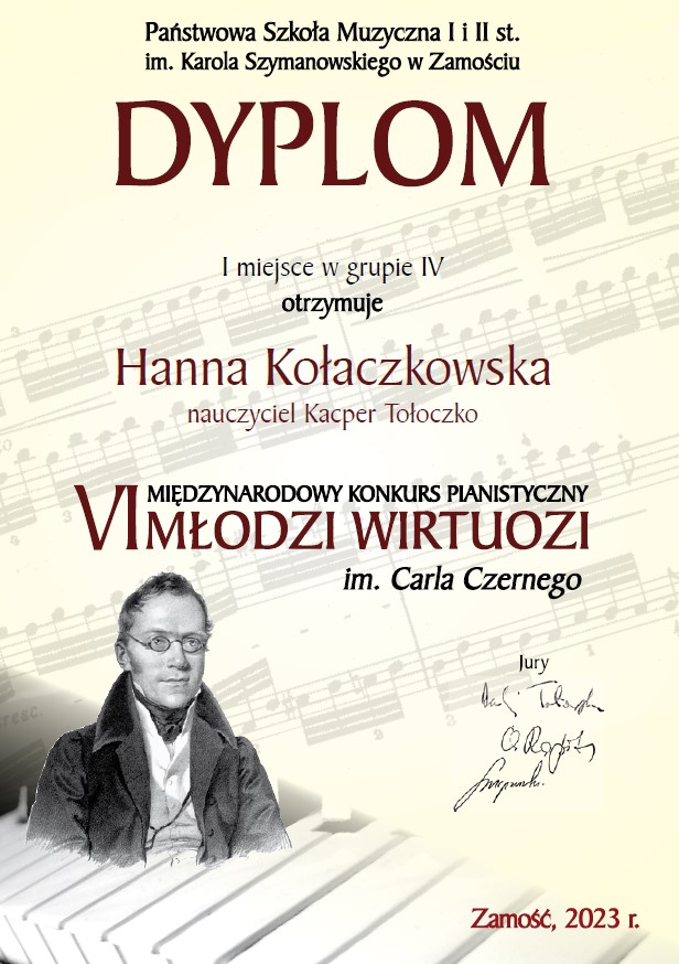 Hanna Kołaczkowska I miejsce