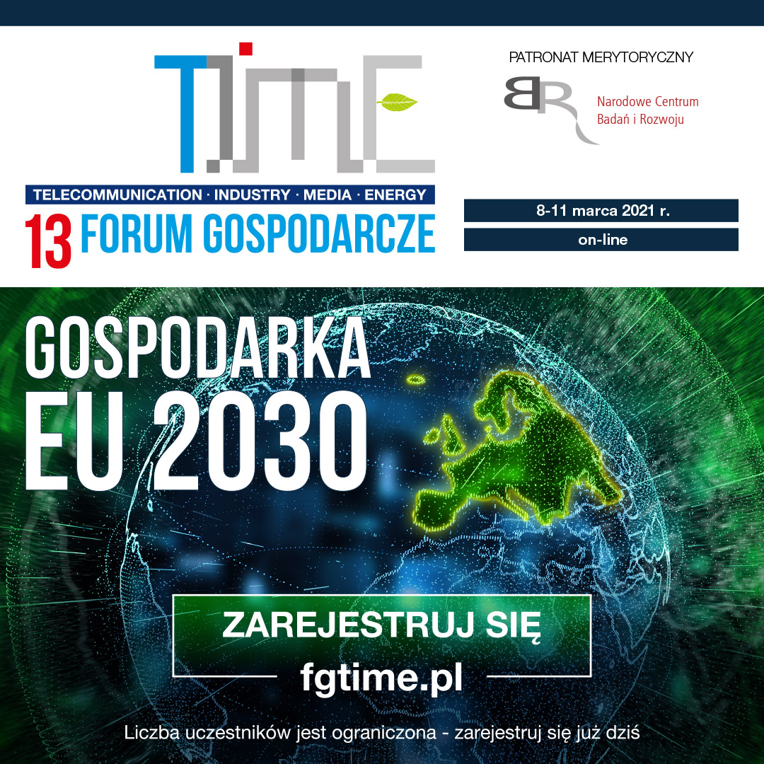 Grafika prezentująca XIII Forum Gospodarcze TIME