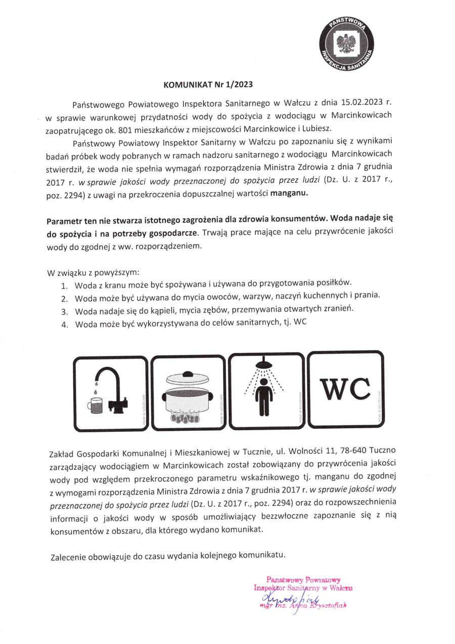 Komunikat nr 1/2023