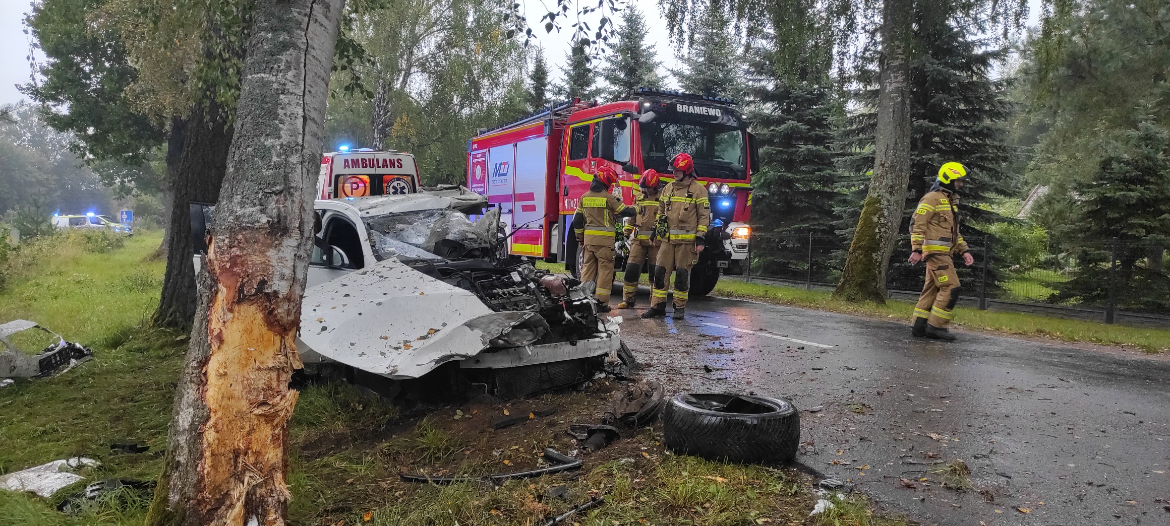 Groźny wypadek – Bornity gm. Pieniężno