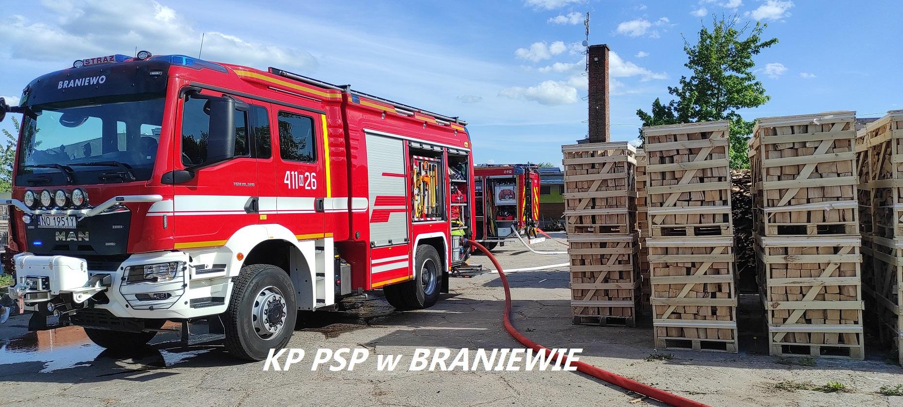 Pożar w tartaku – Płoskinia 