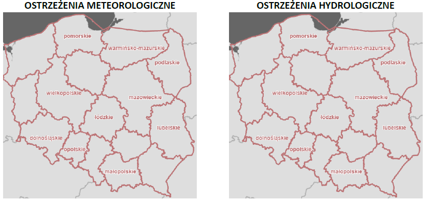Mapa ostrzeżeń