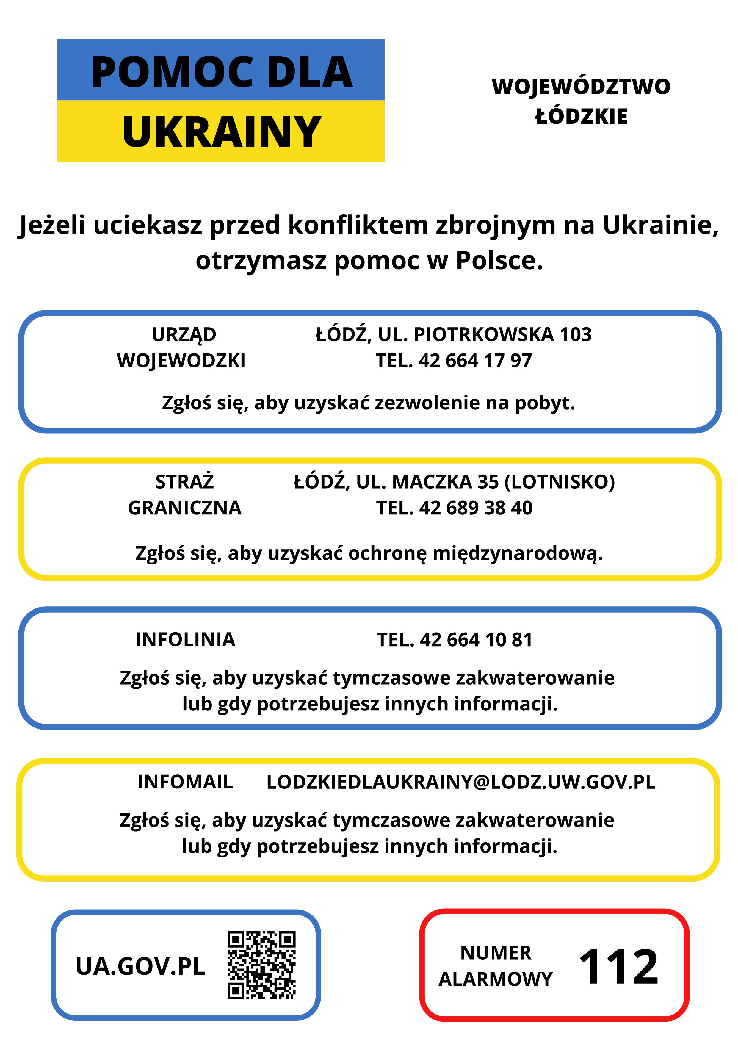 Pomoc dla obywateli Ukrainy