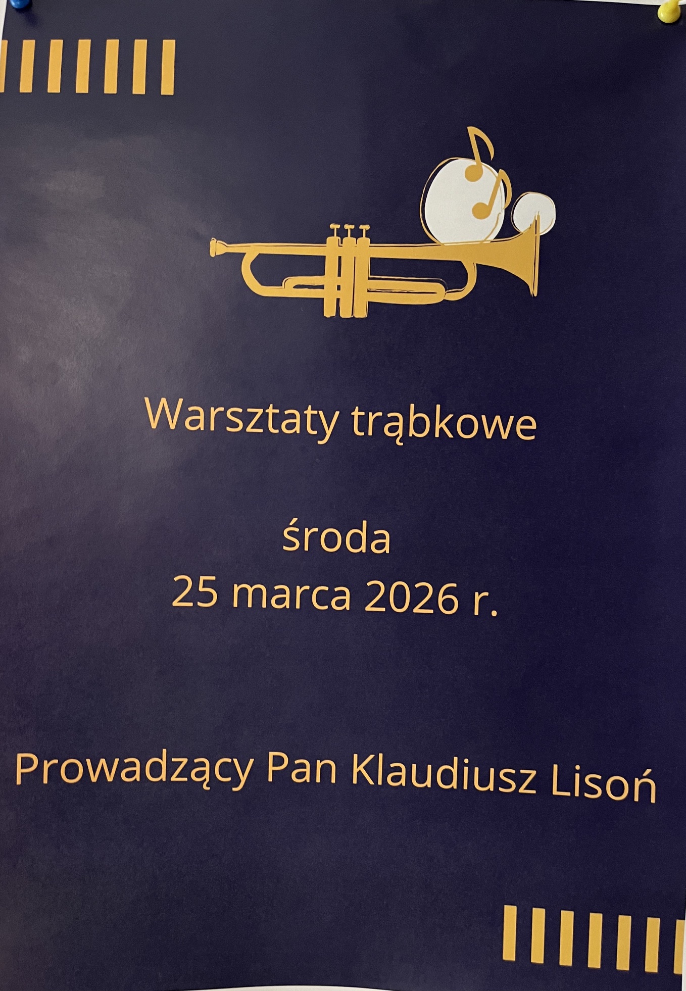 Warsztaty trąbkowe - 25 marca 2026 r - prowadzenie p. Klaudiusz Lisoń