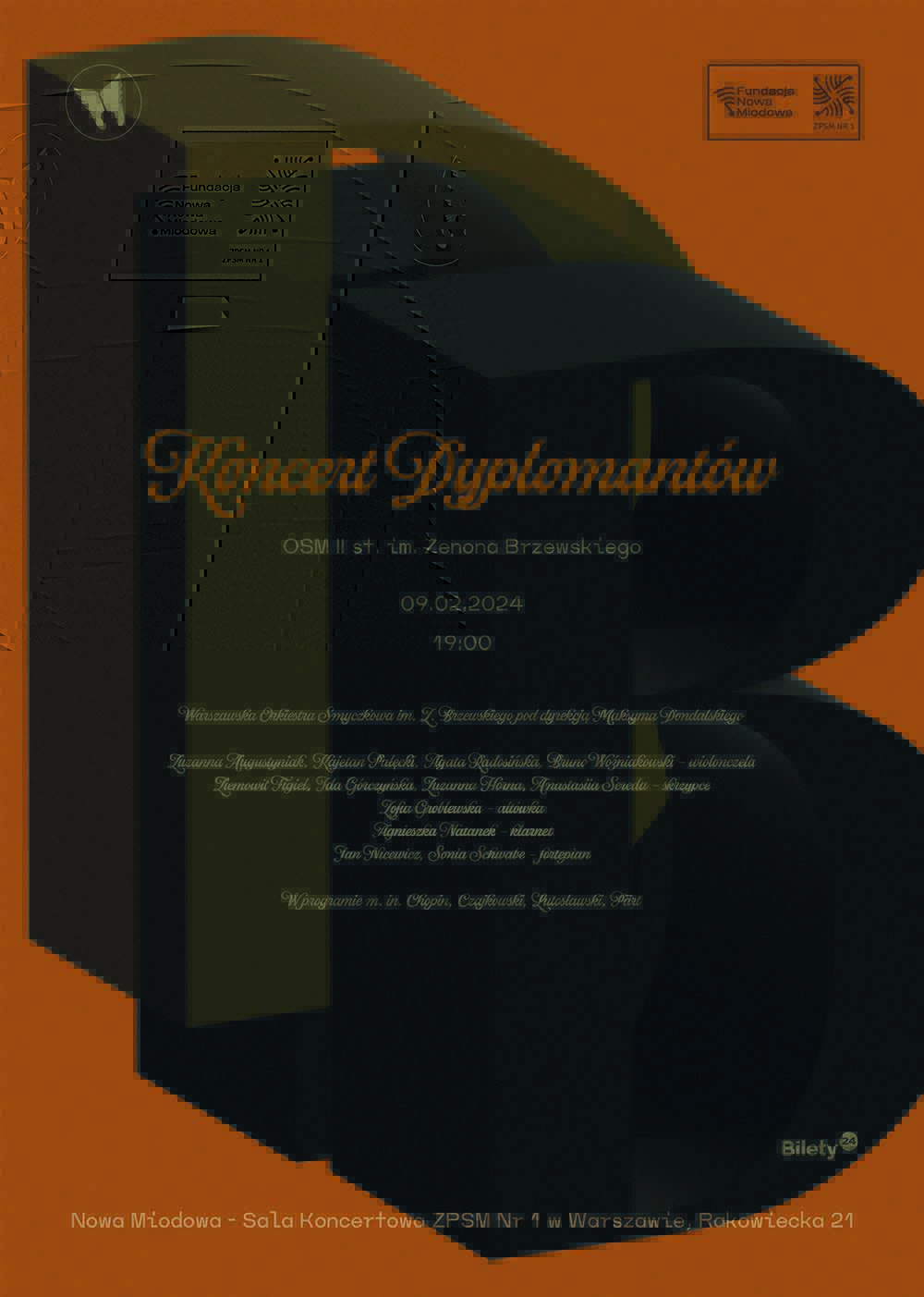 Plakat dyplomanci Brzewski 2024