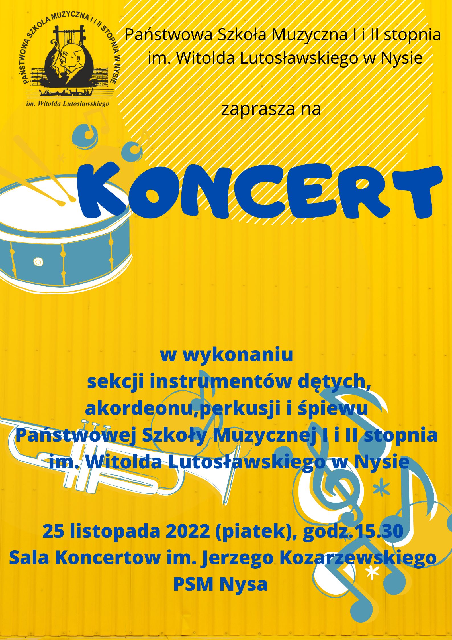 Plakat - Koncert sekcyjny - 25.11.2022