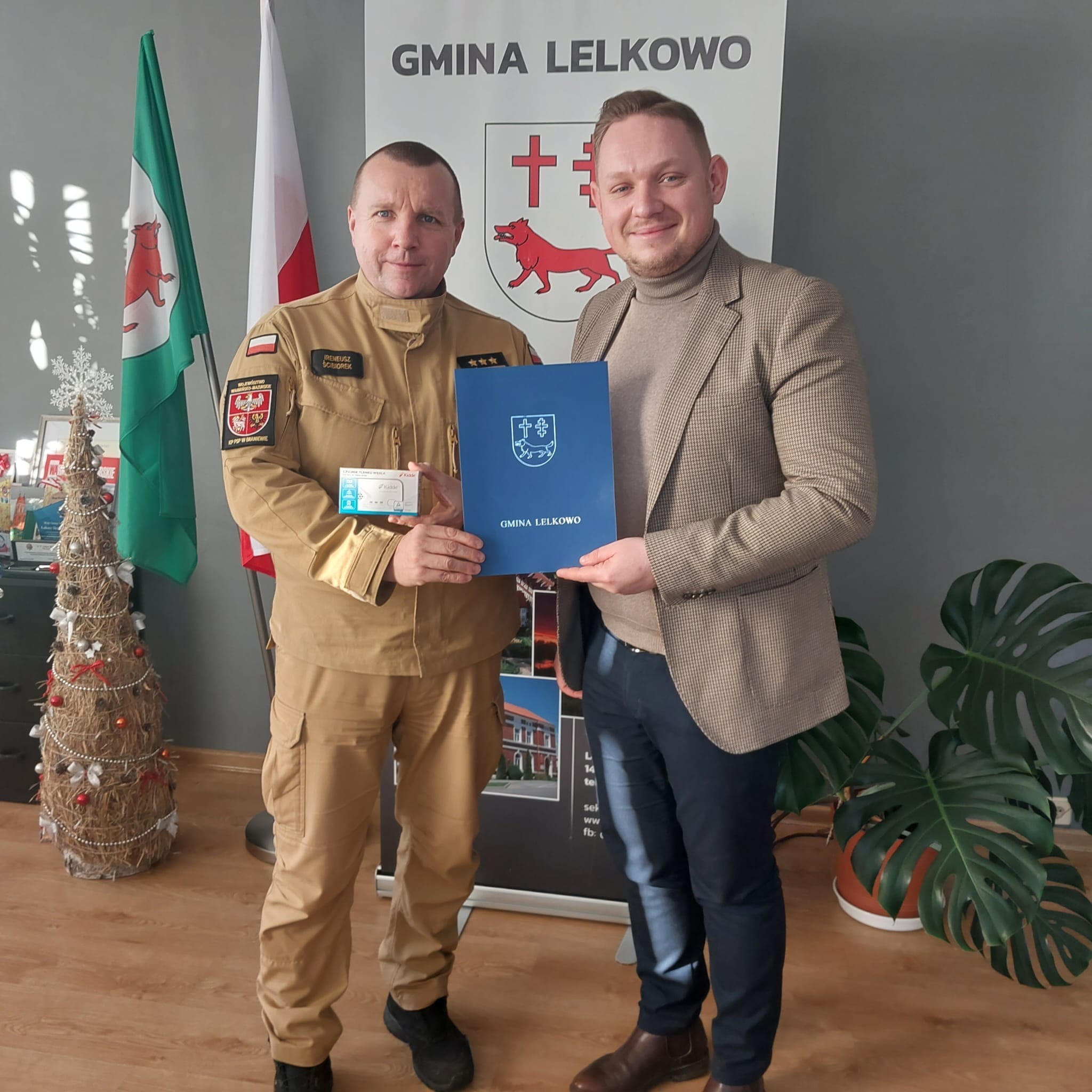 Gmina Lelkowo wspiera Państwową Straż Pożarną