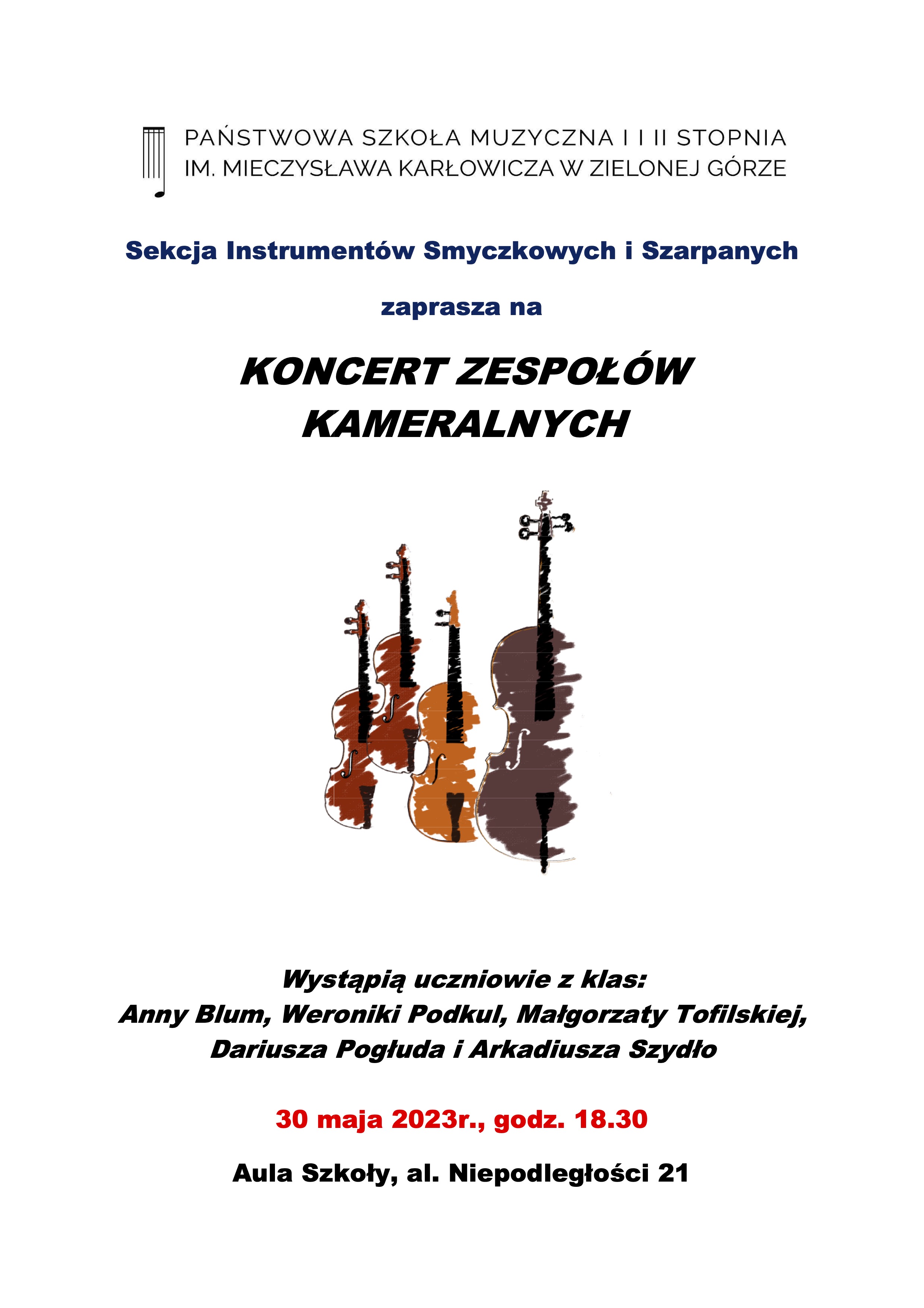 Koncert zespołow kameralnych