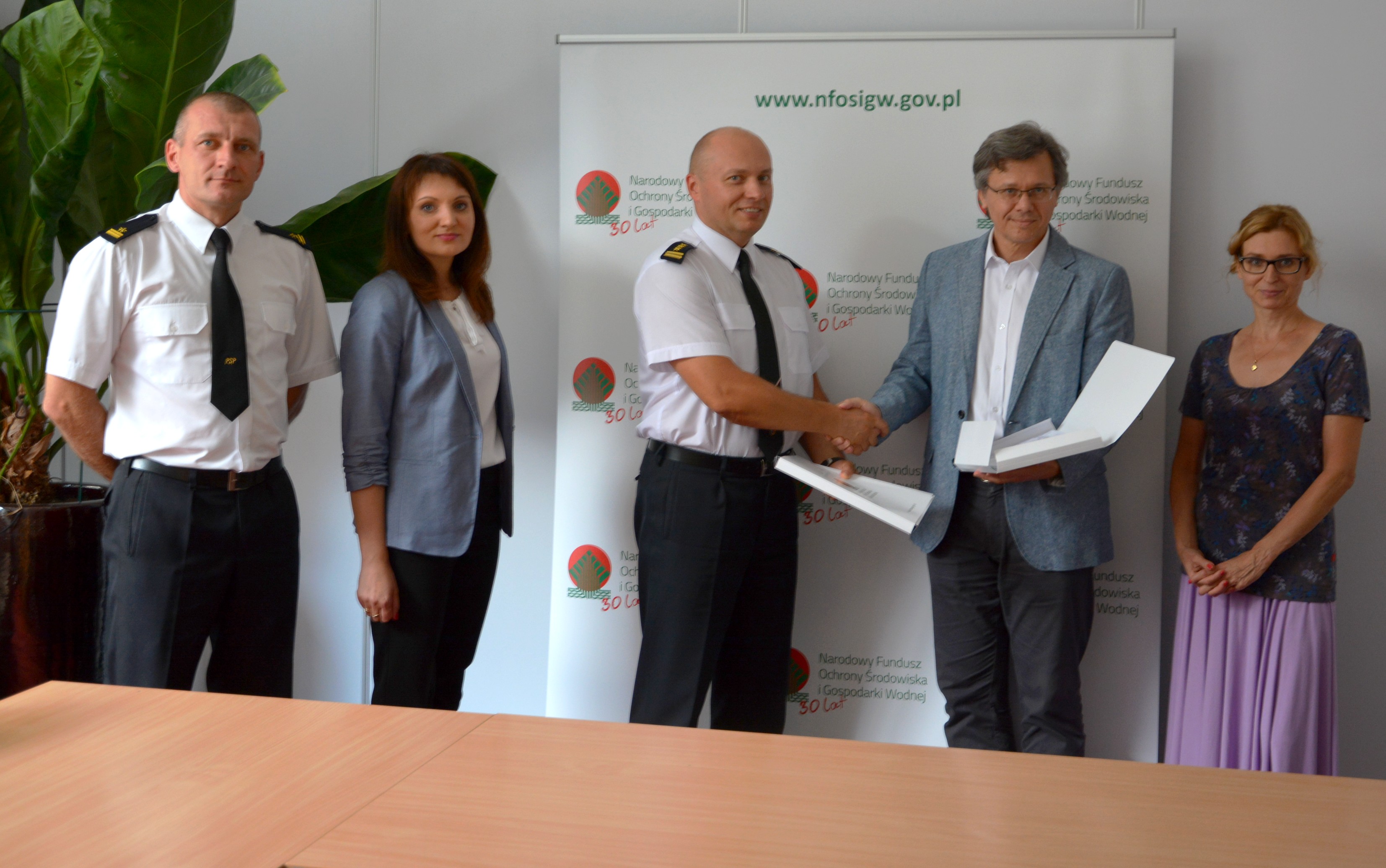 Podpisanie umowy o dofinansowanie termomodernizacji