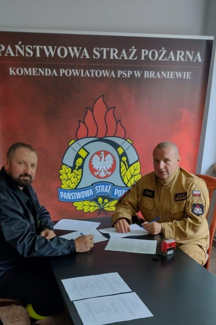 Podpisanie porozumienia o przedłużeniu funkcjonowania jednostki OSP Stare Siedlisko w strukturach KSRG