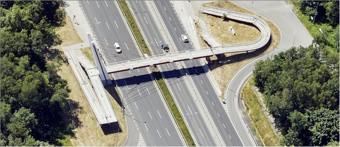 Ilustracja prezentuje zdjęcia ukośne dla Katowic