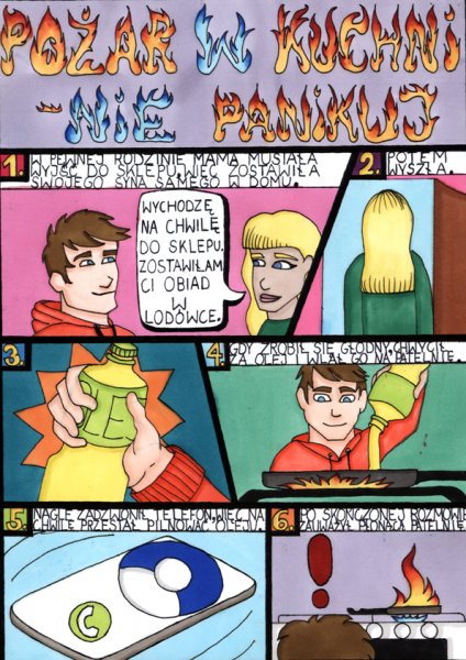 Konkurs na komiks dla uczniów klas 1-8 – 1 miejsce – Joanna Walendzik, klasa VII, SP nr 1 w Starachowicach, opiekun Barbara Wrzosowska