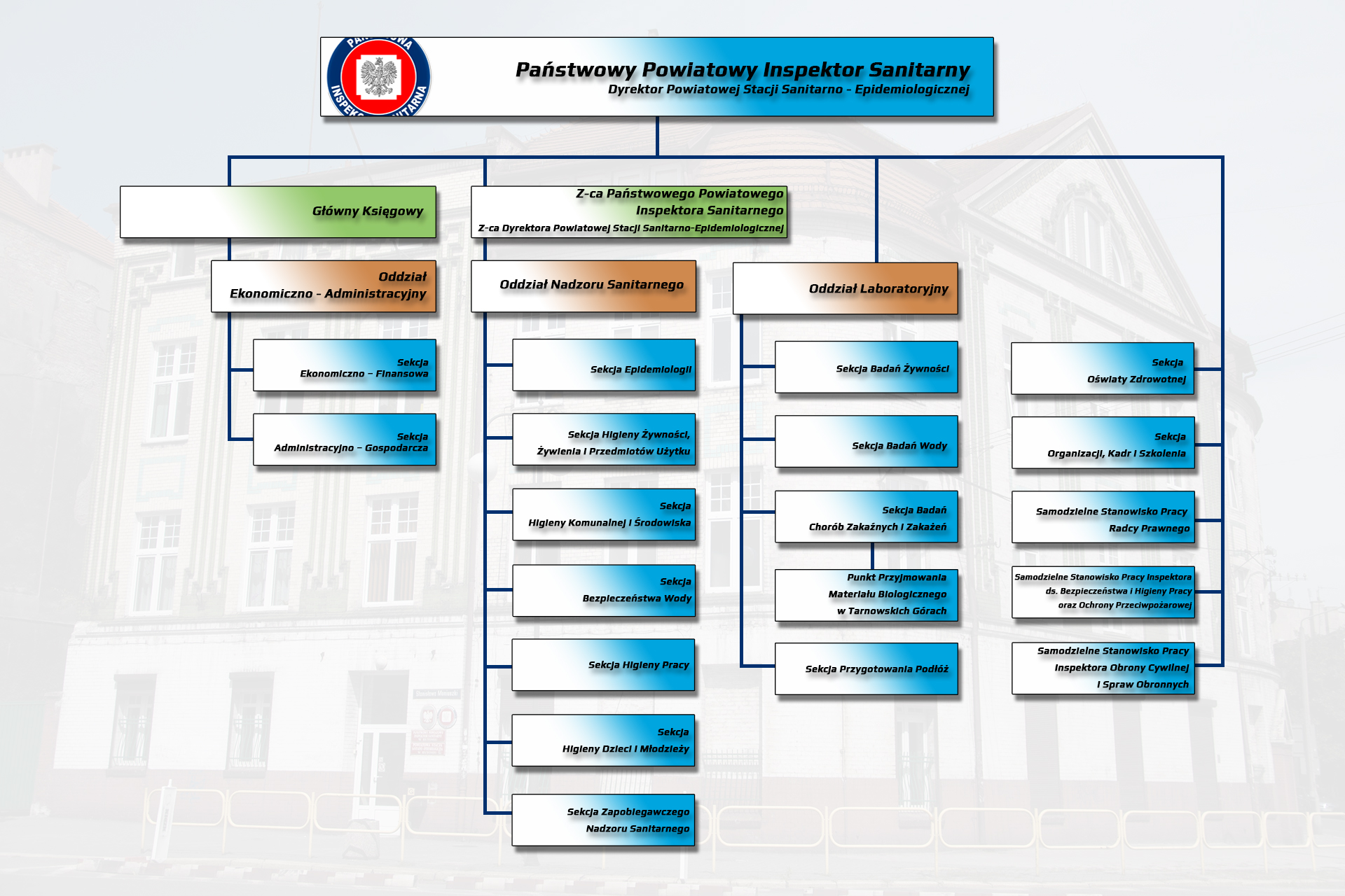 Schemat organizacyjny PSSE w Bytomiu