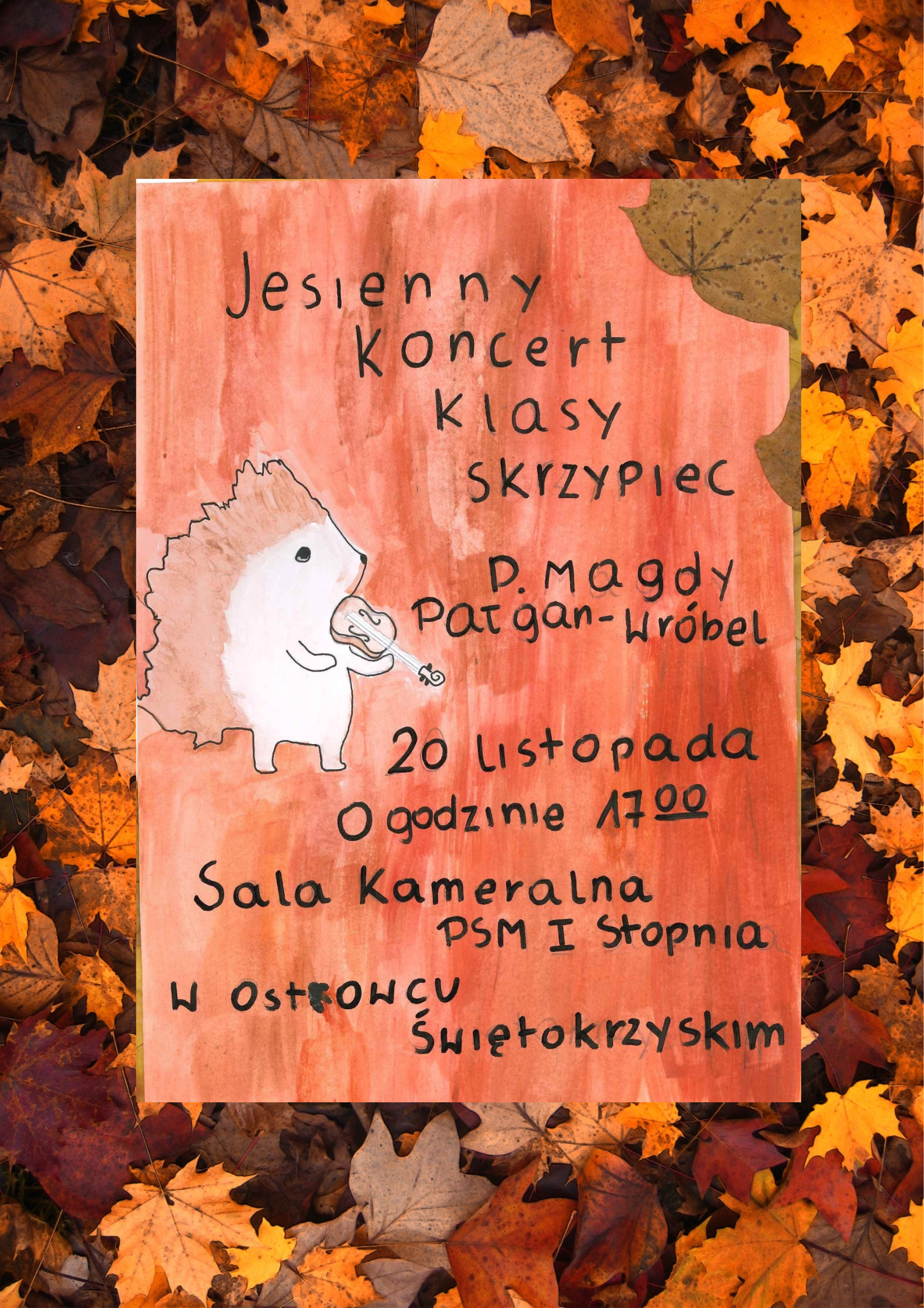 Jesienny koncert klasy skrzypiec 