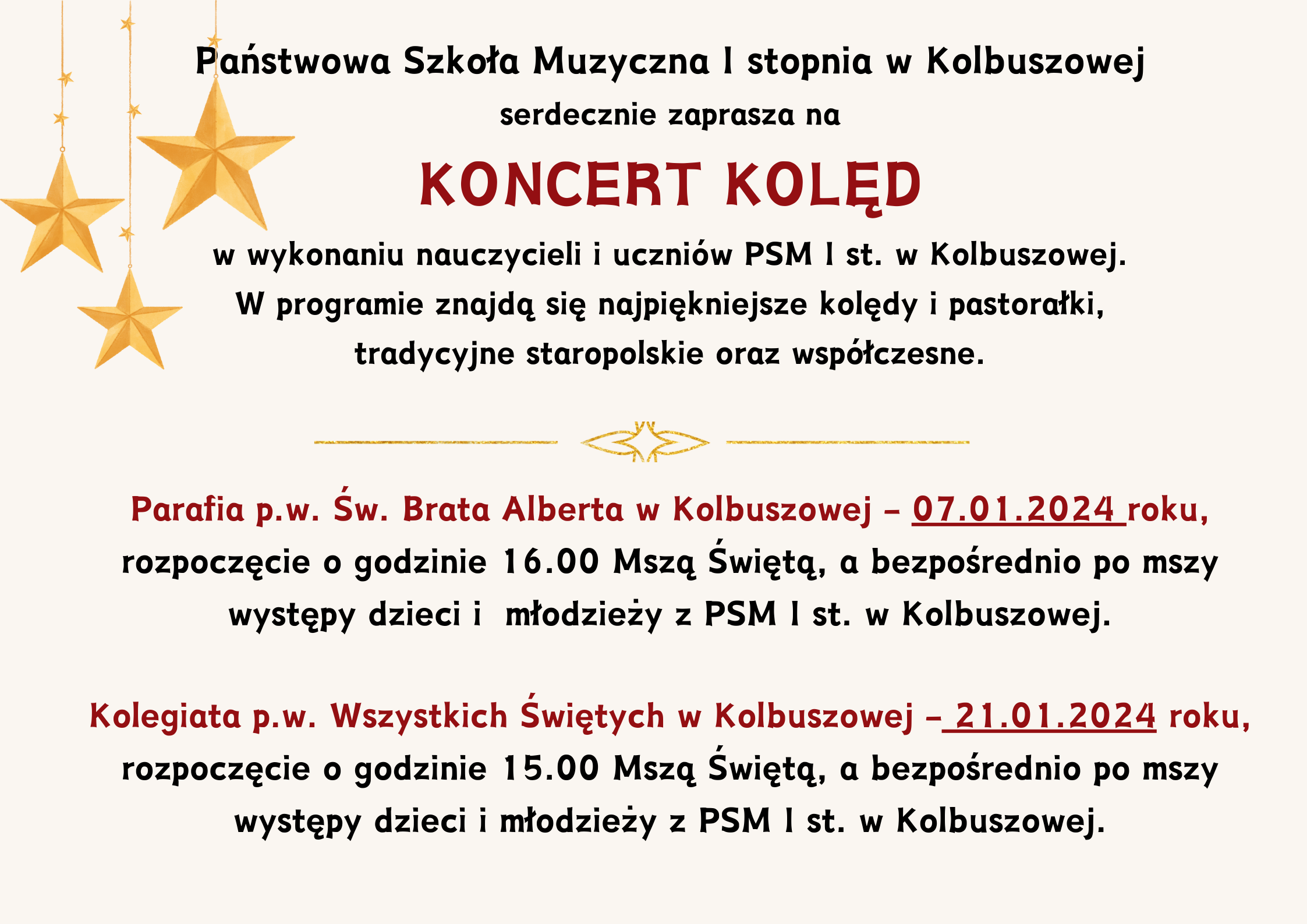 Koncert Kolęd 2024