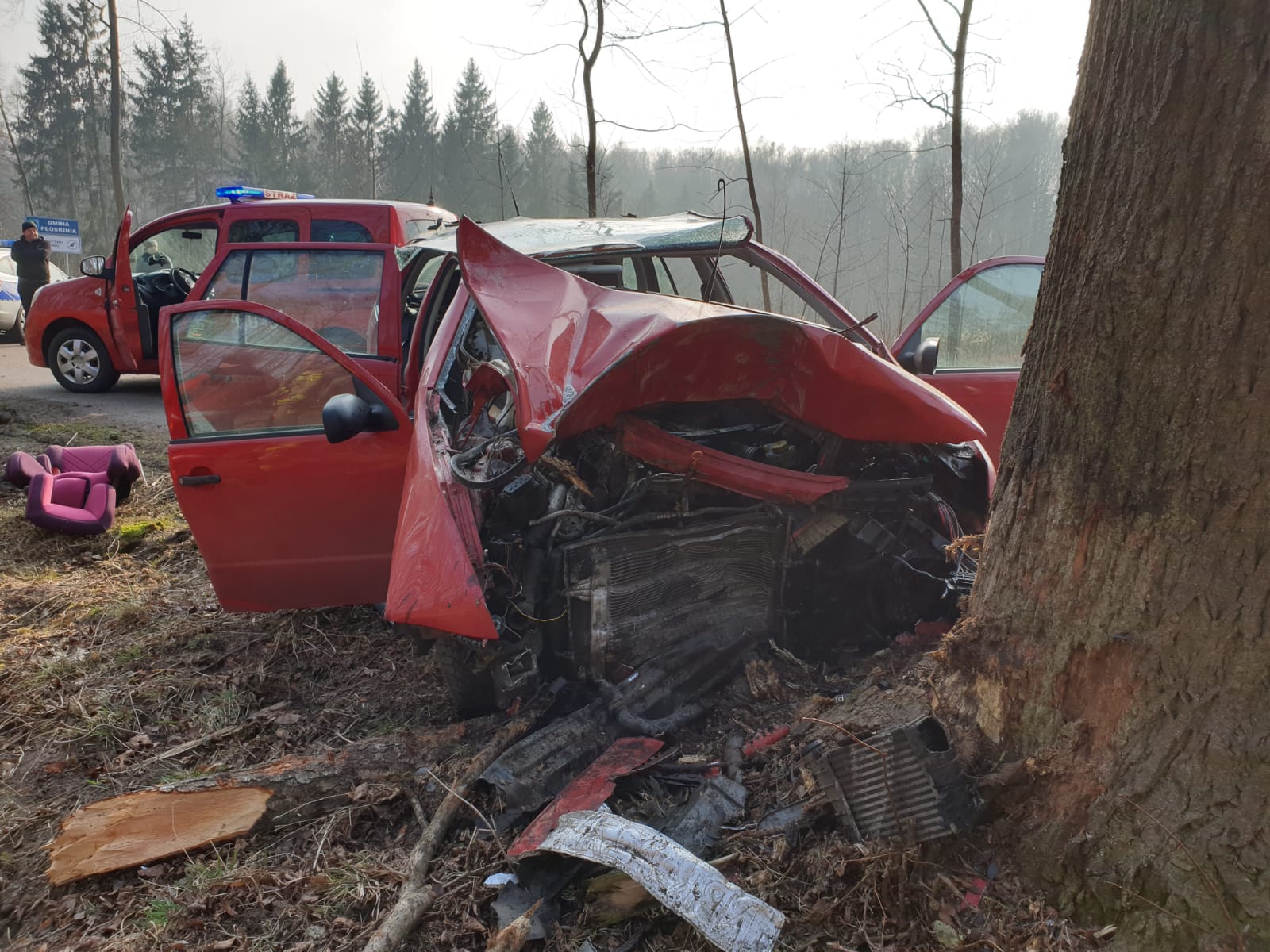 W tragicznym wypadku zginął naczelnik OSP w Płoskini