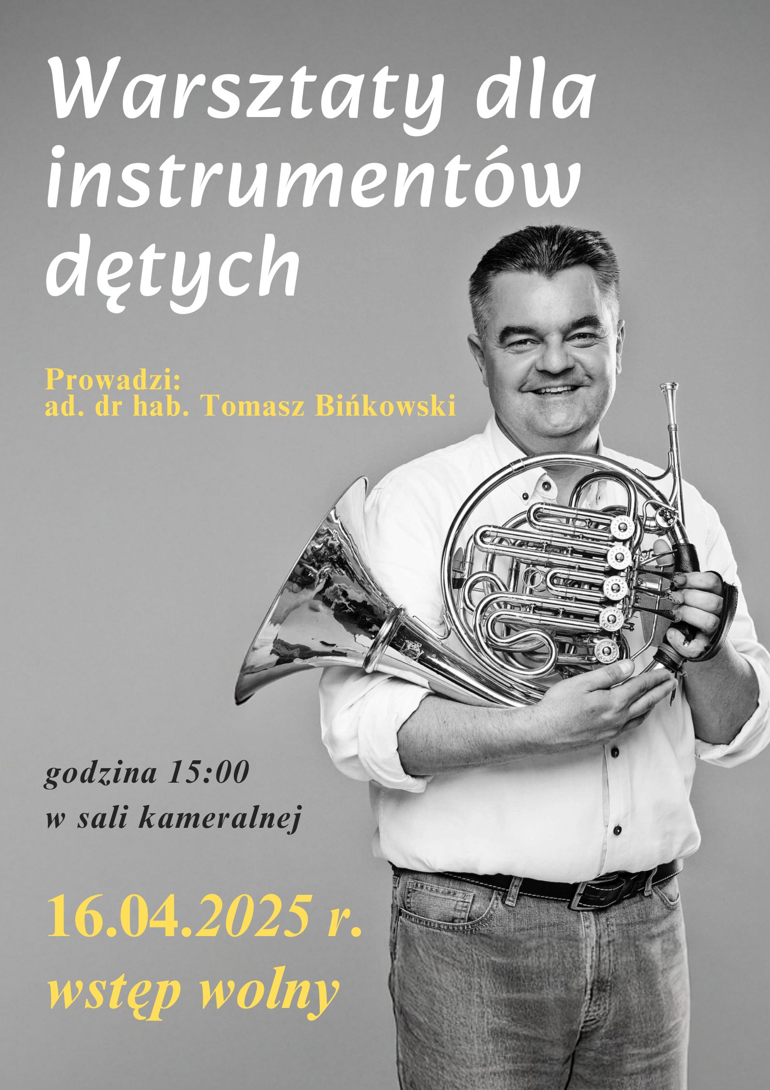 Warsztaty z Tomaszem Bińkowskim 16.04.2025