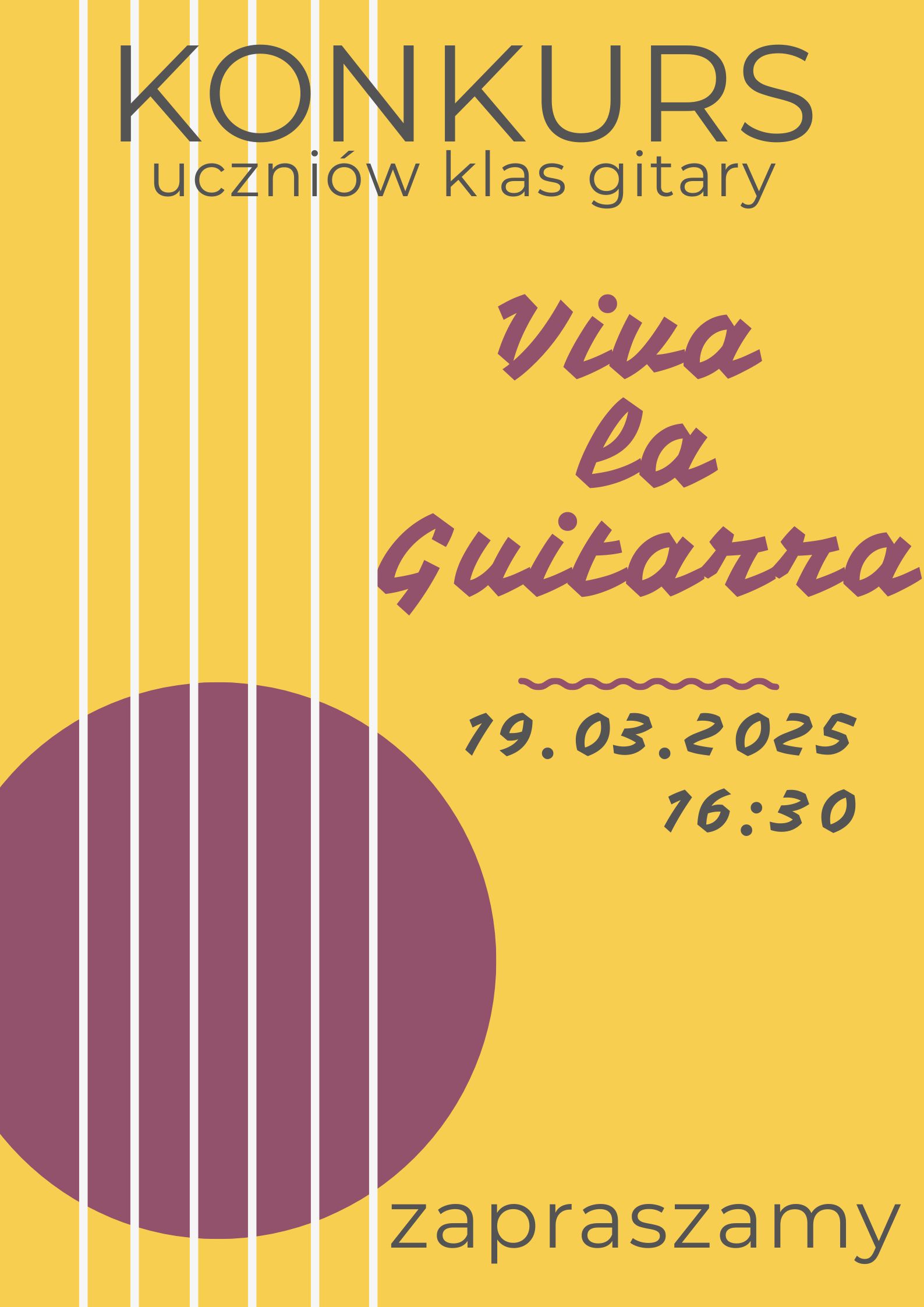 Afisz Viva la guitarra