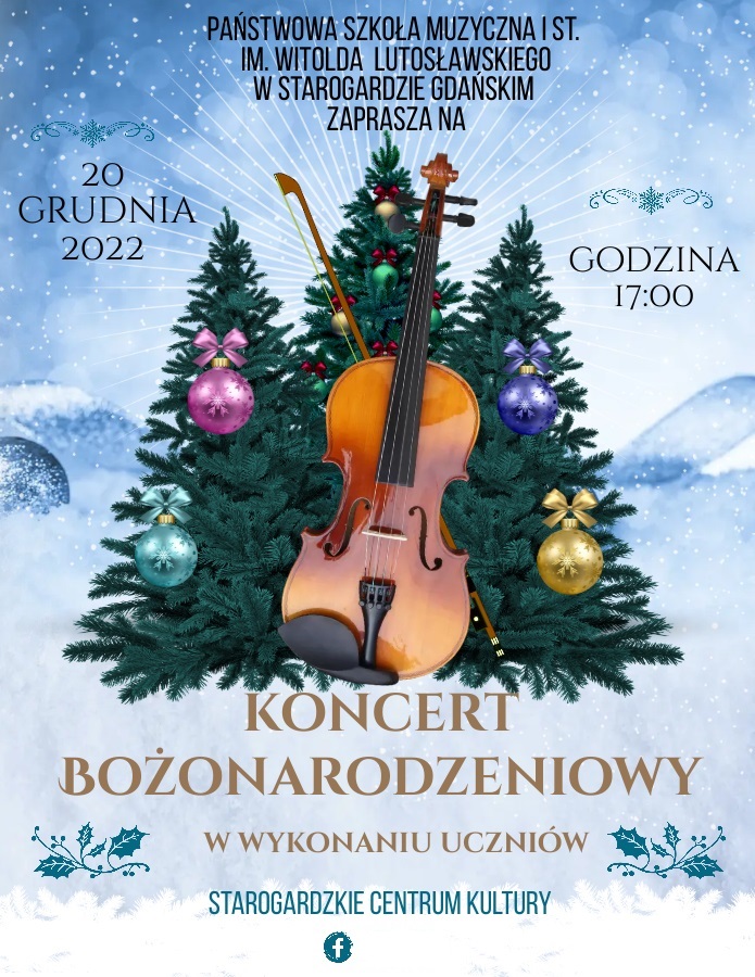 Plakat Koncertu Bożonarodzeniowego