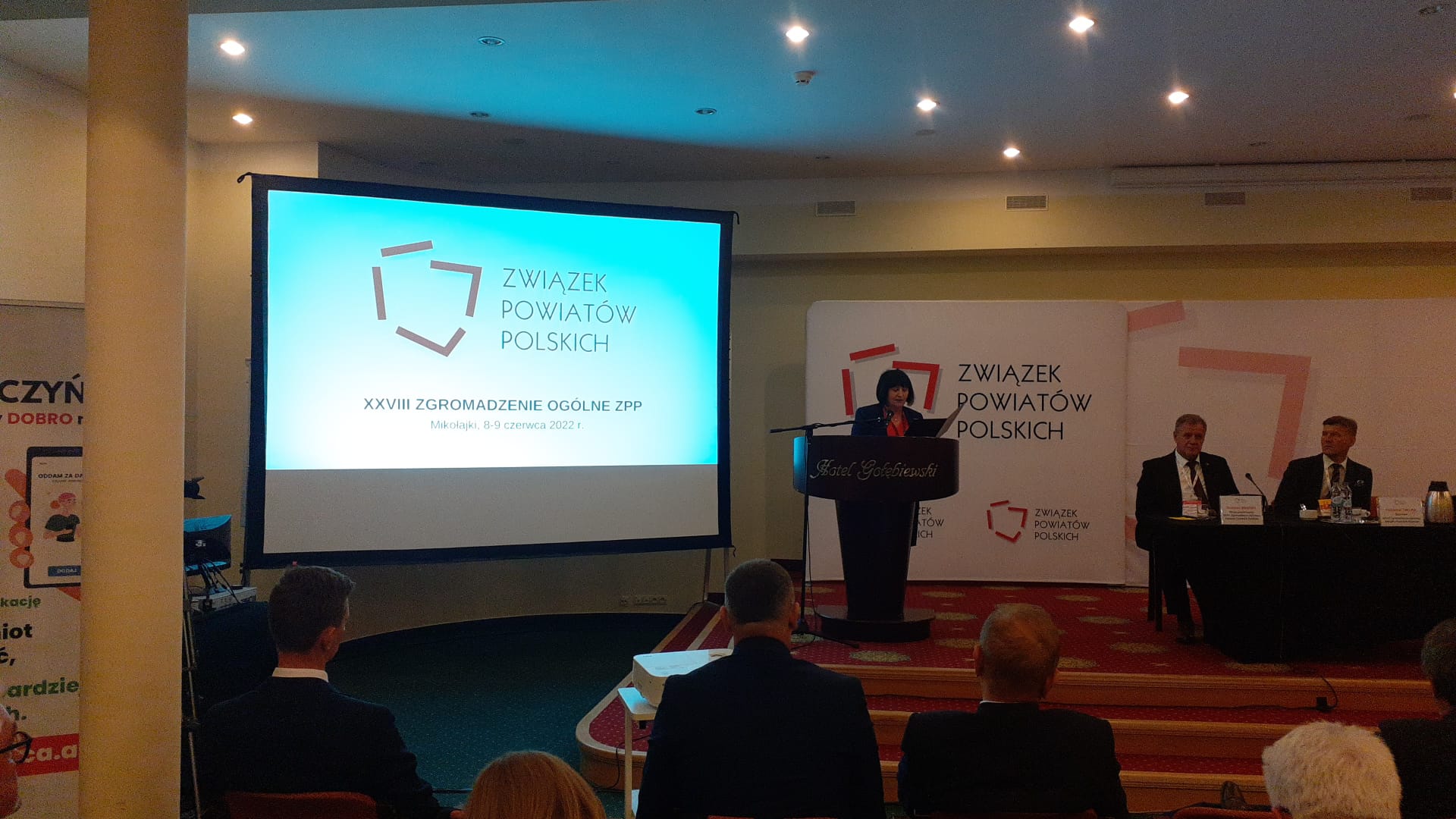 Alicja Kulka, p.o. GGK przemawia podczas otwarcia XXVIII Zgromadzenia Ogólnego Związku Powiatów Polskich