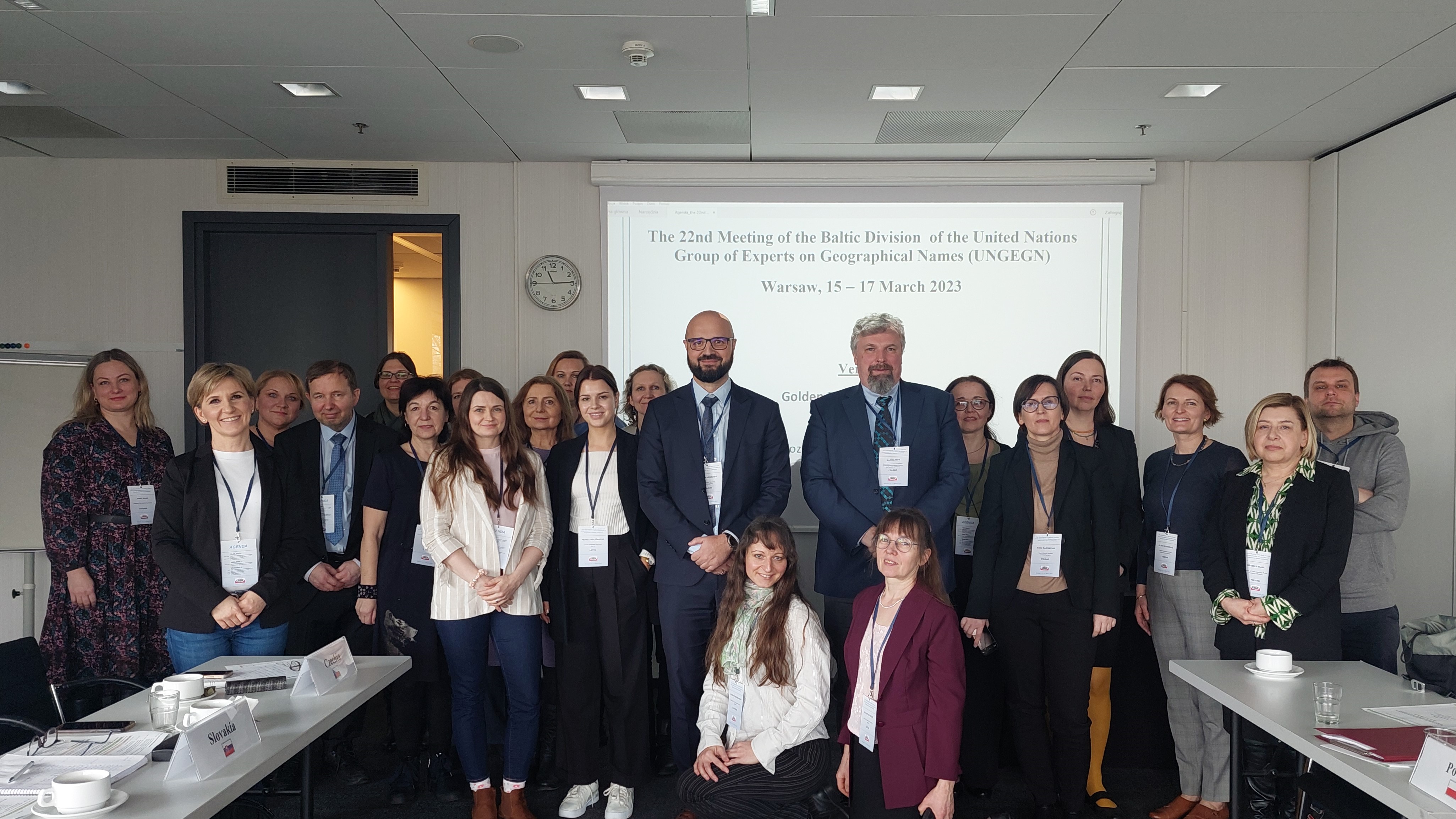 Fot. 1. Uczestnicy 22. Posiedzenia Sekcji Regionalnej Bałtyckiej UNGEGN