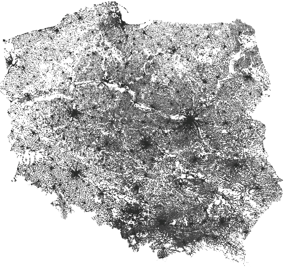 wizualizacja budynków z BDOT10k dla obszaru całego kraju w oprogramowaniu QGIS z użyciem formatu GeoParquet