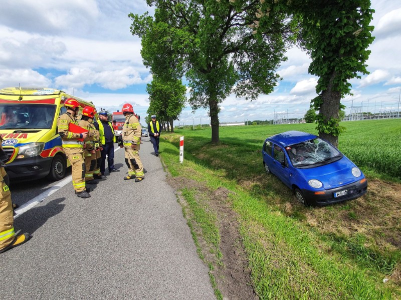 Wypadek w miejscowości Ujrzanów.